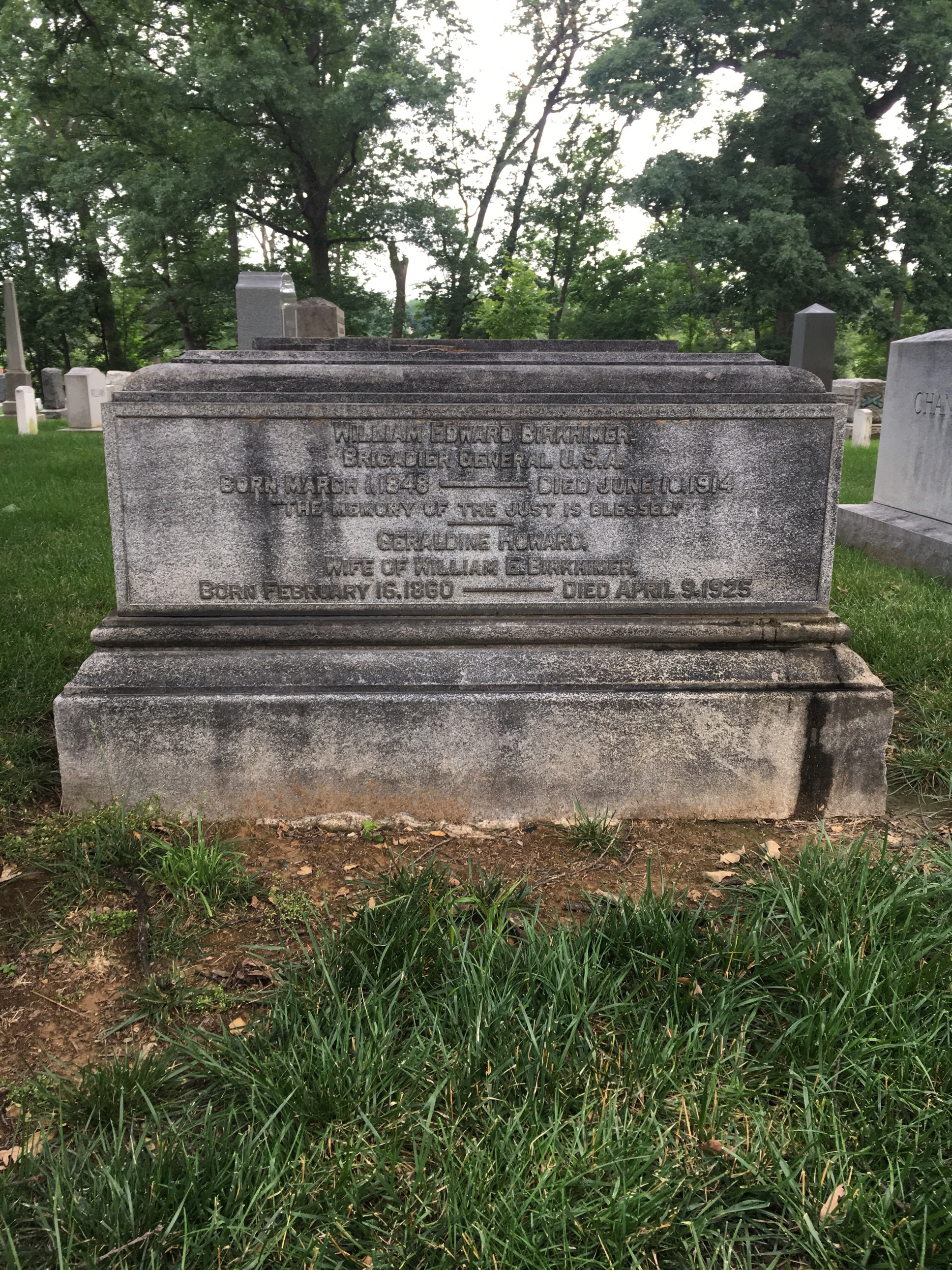Headstone of William E. Birkhimer