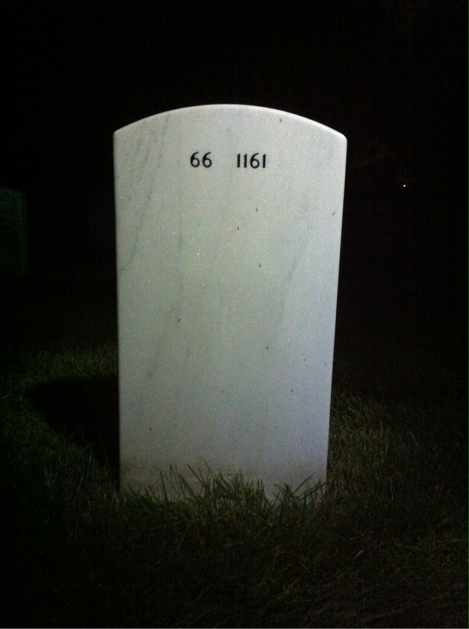 Back of headstone — Robert Nellson