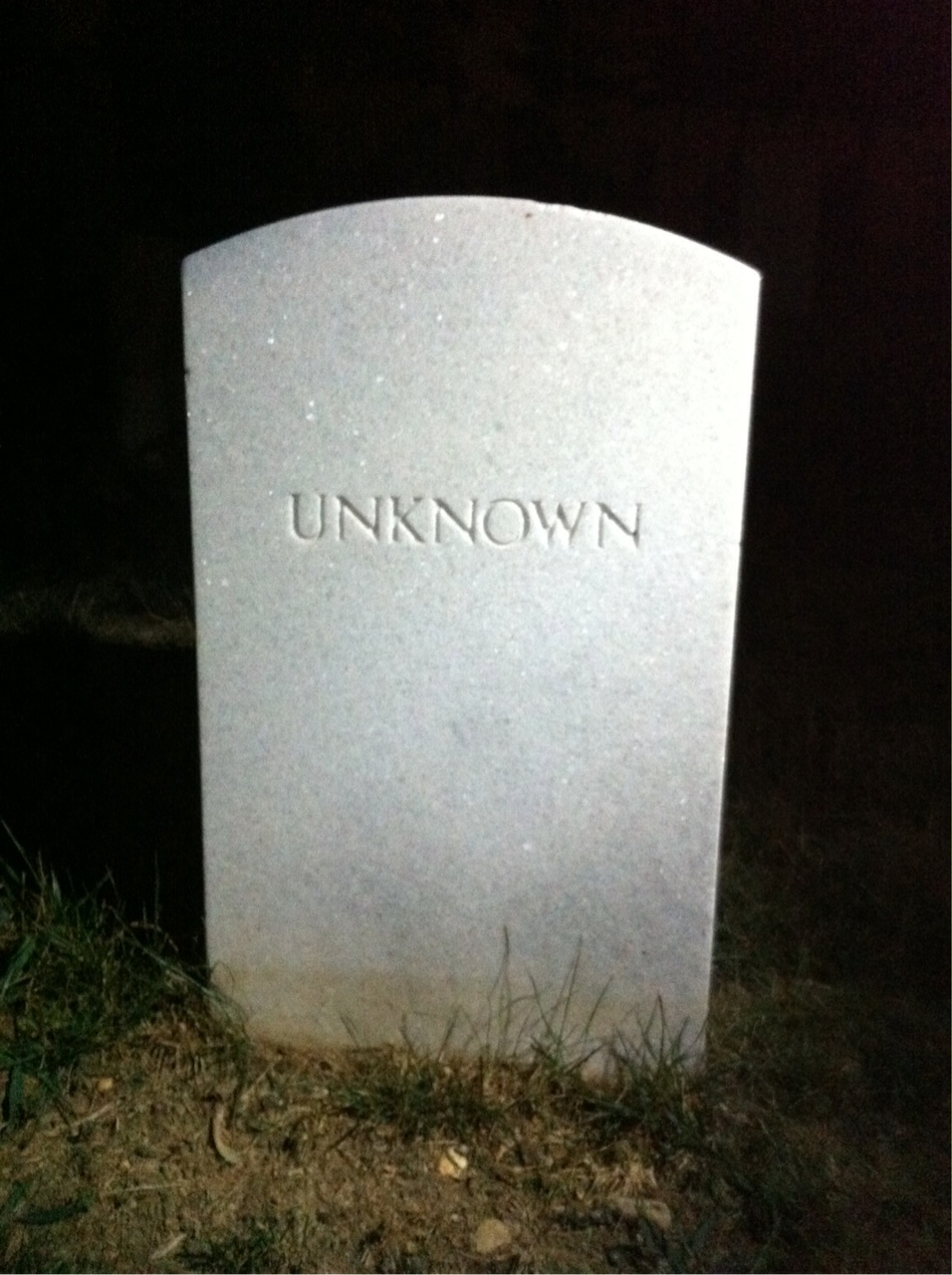 Headstone of Unknown Unknown