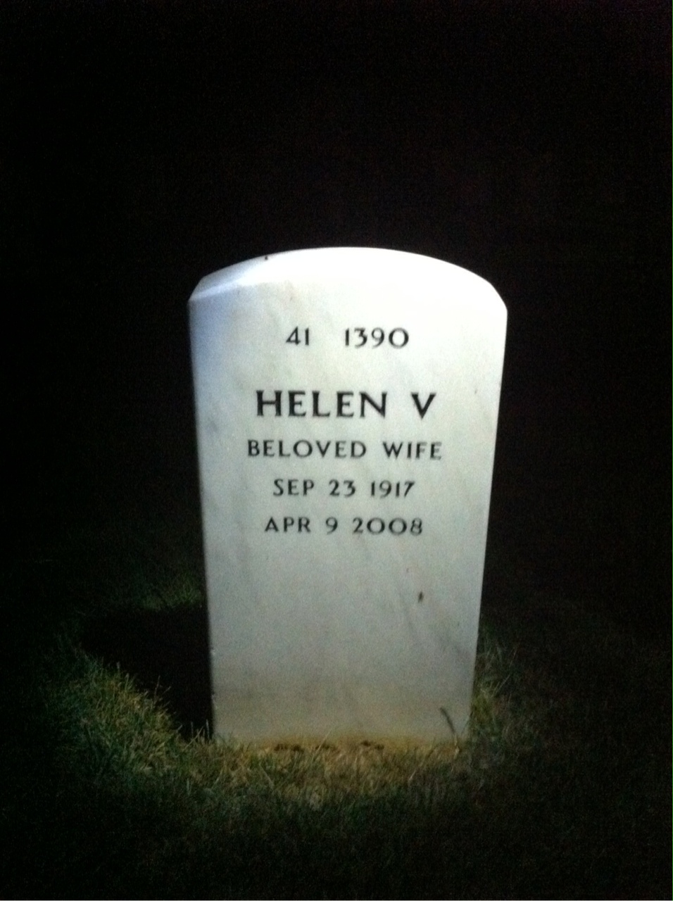 Back of headstone — Michael Trahiotis