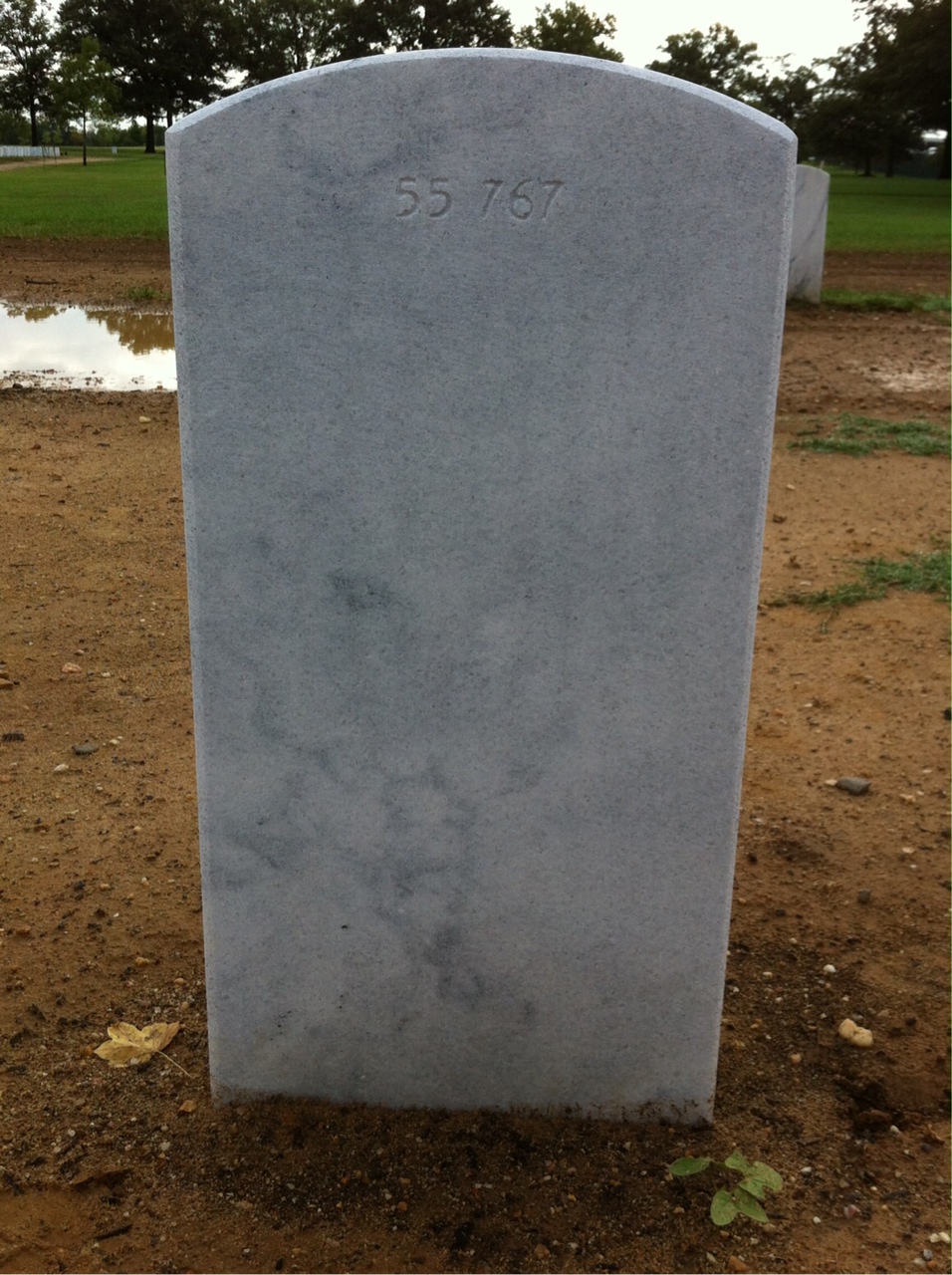 Back of headstone — Robert Zachary Firlan