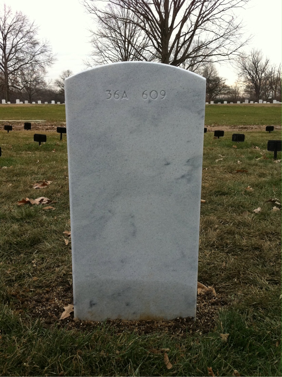 Back of headstone — Robert Appel