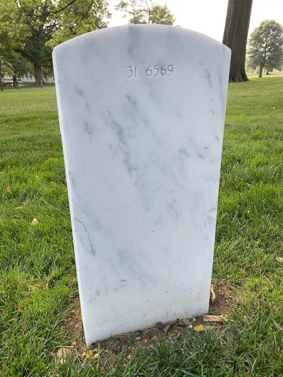 Back of headstone — Thomas Dawson Pearson