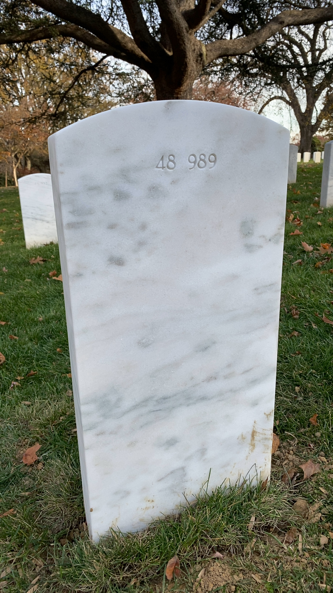 Back of headstone — Sherwin Montell