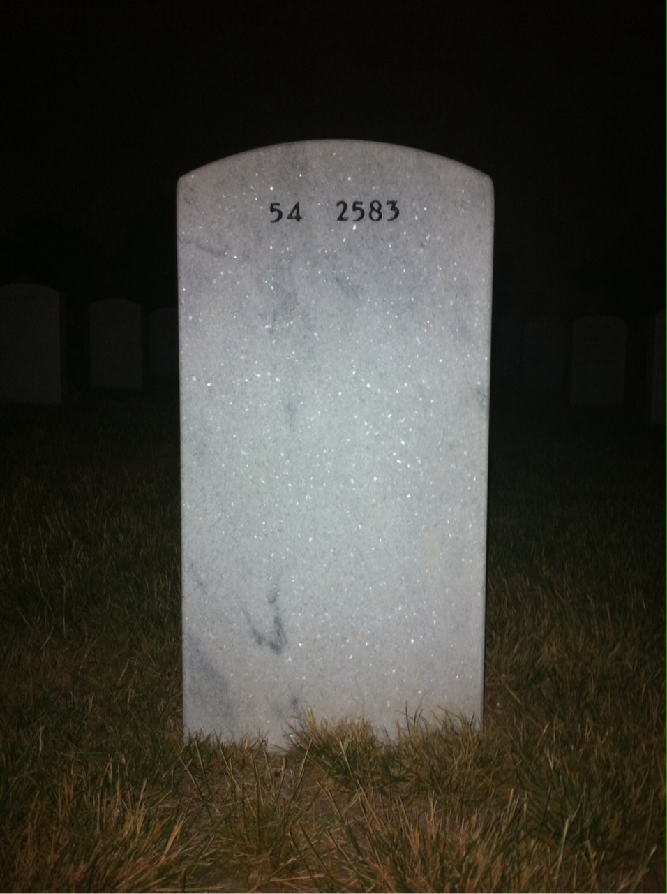 Back of headstone — Richard Romine