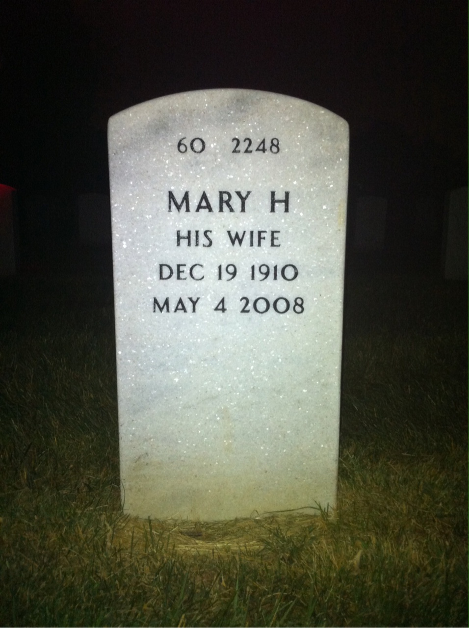 Back of headstone — William Barnes