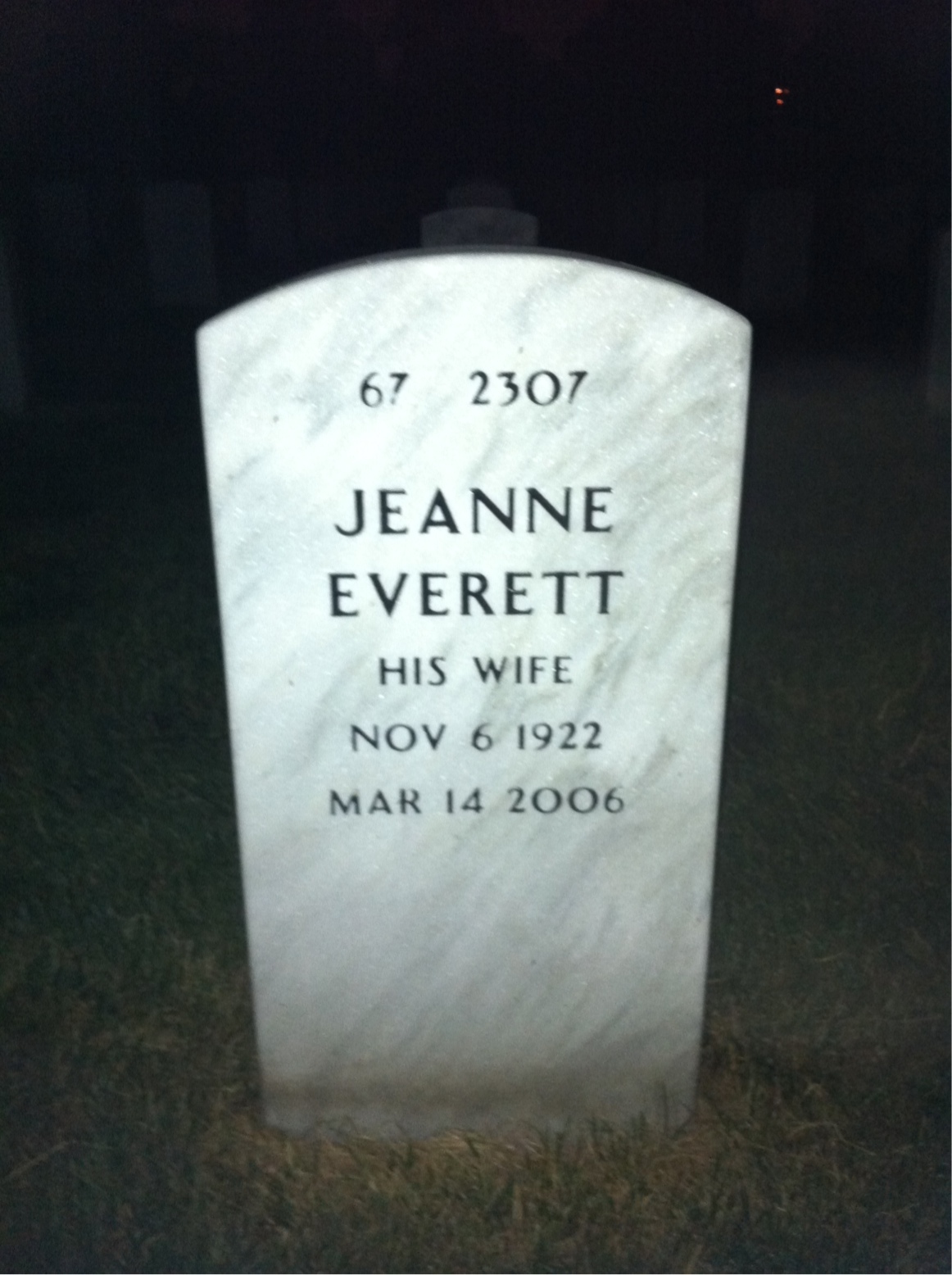 Back of headstone — John Herbert