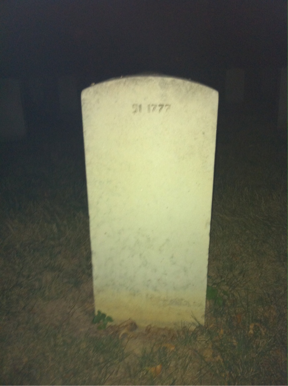 Back of headstone — Ernest Mougenot