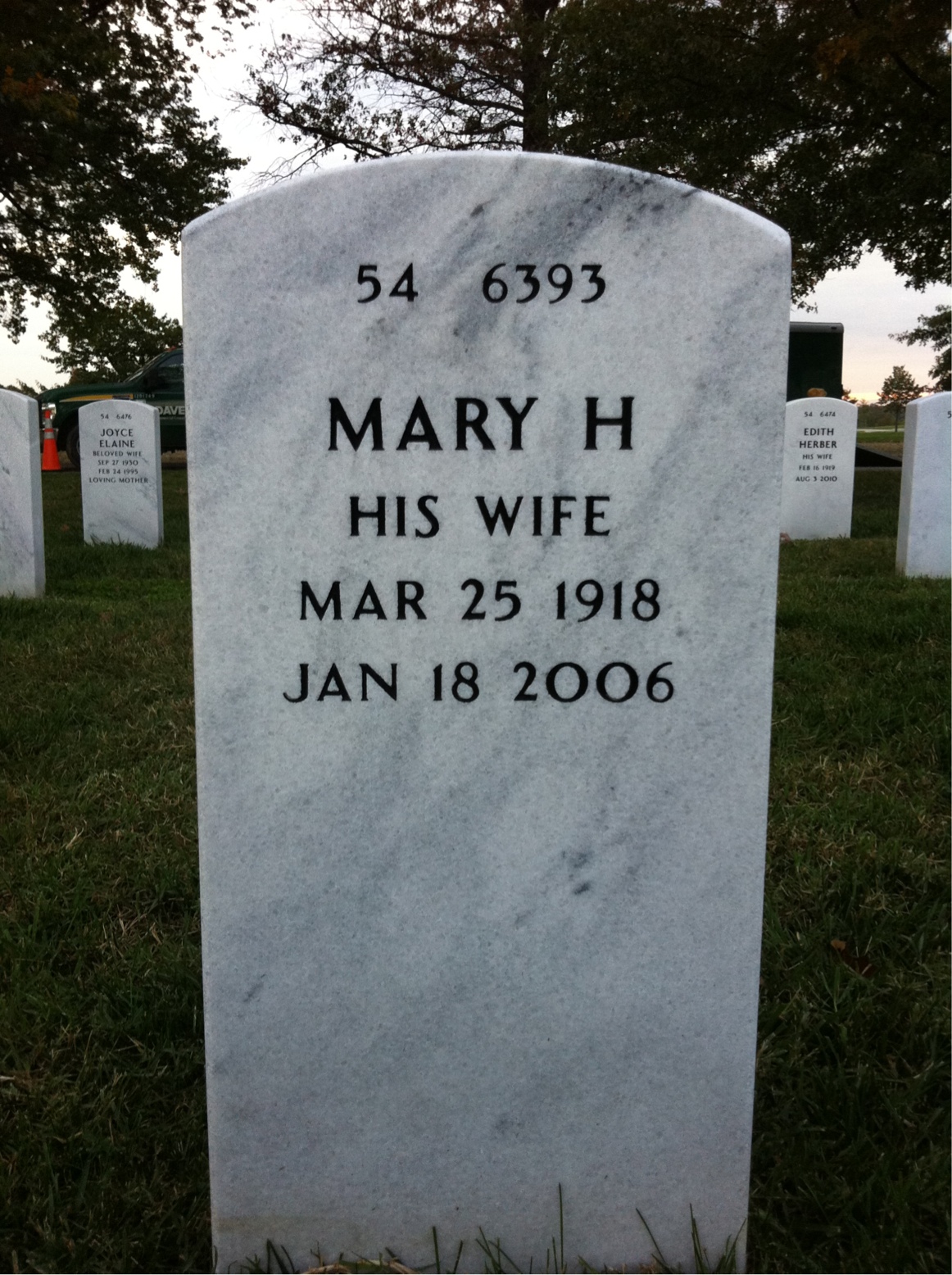 Back of headstone — Willard Smith