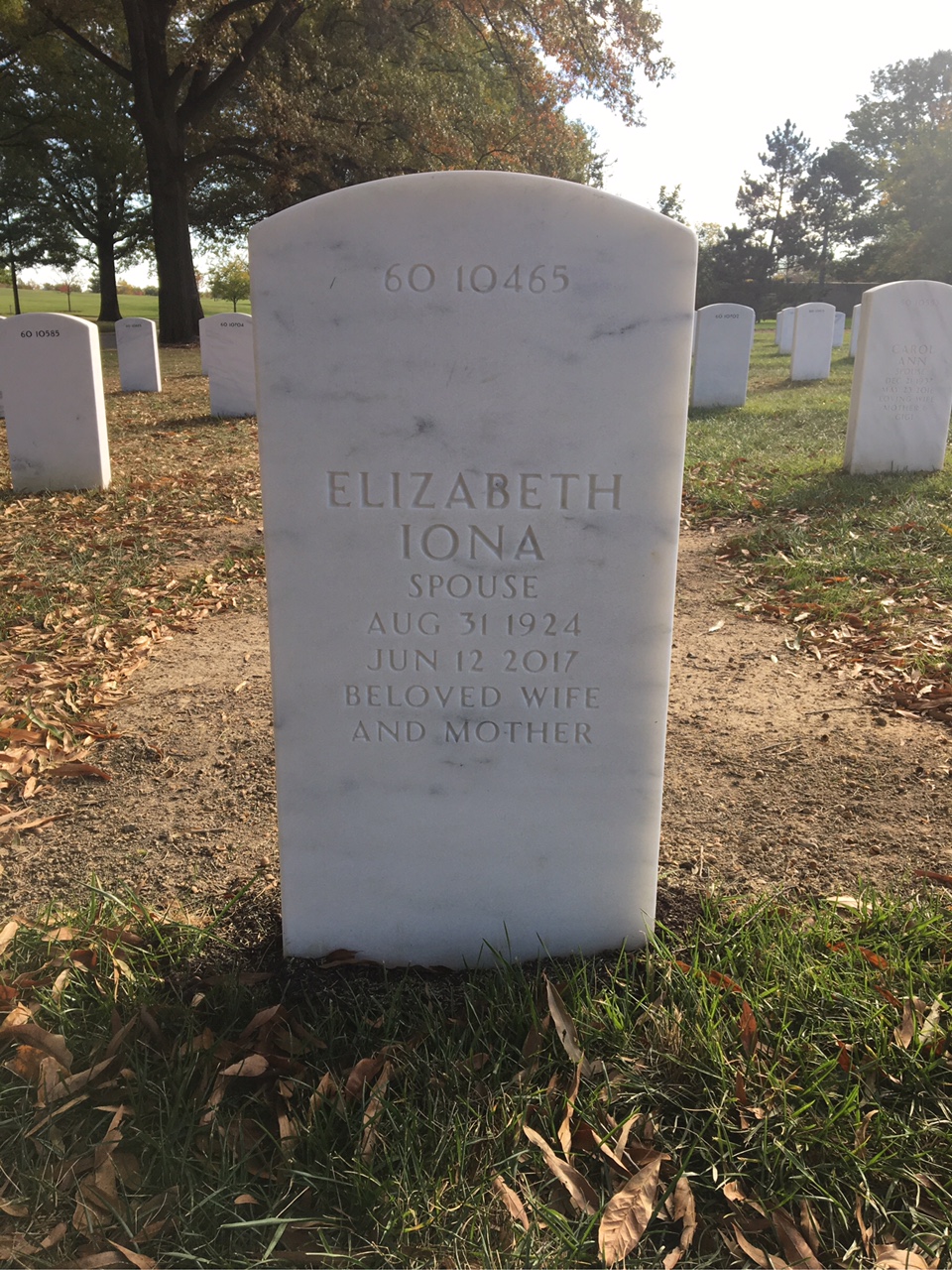 Back of headstone — Donald Moomaw