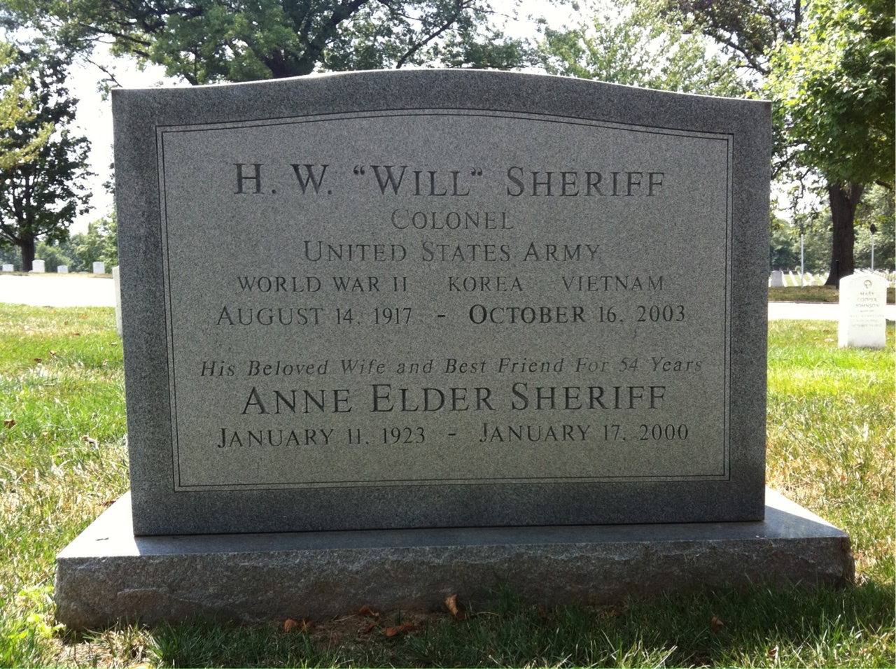H W Sheriff