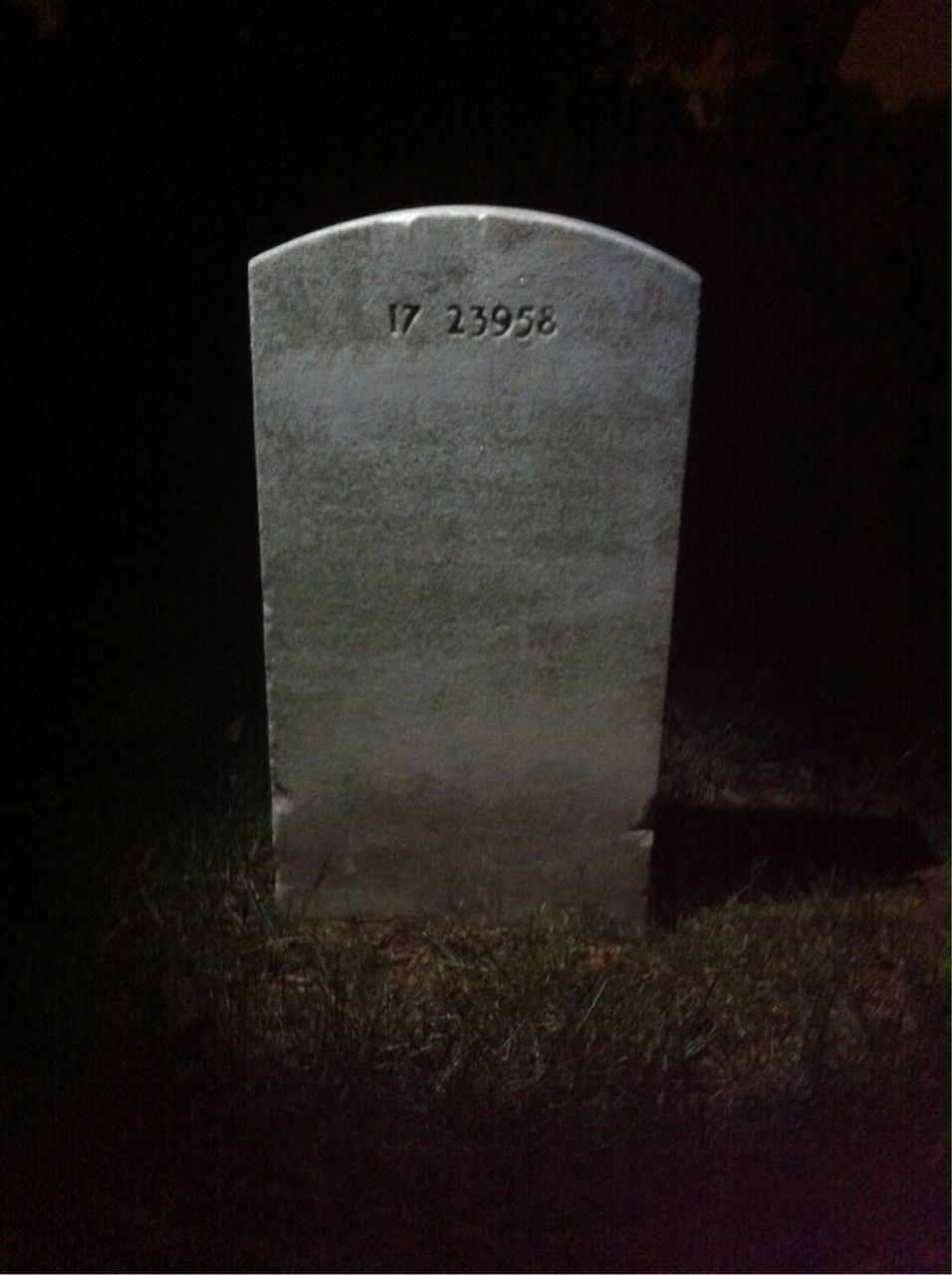 Back of headstone — Harry Mullen