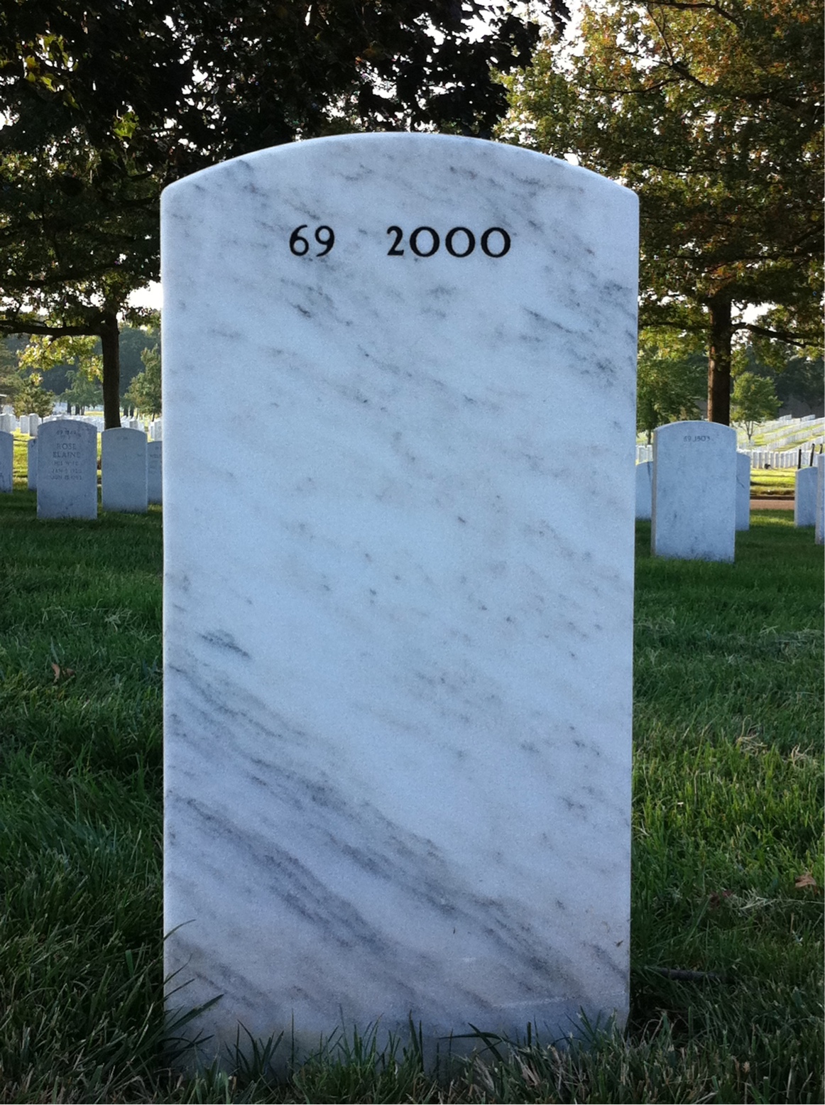 Back of headstone — Anthony Cadden