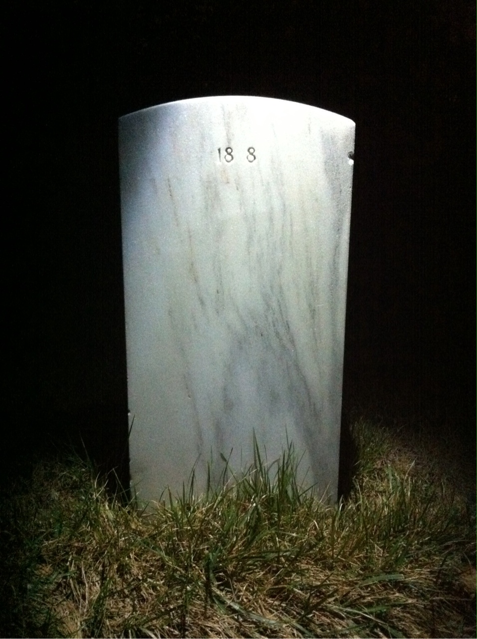 Back of headstone — Thomas Morris