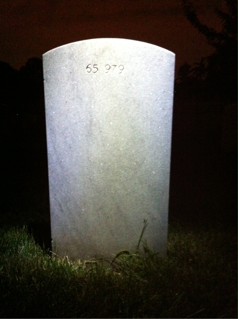 Back of headstone — Donald Asire