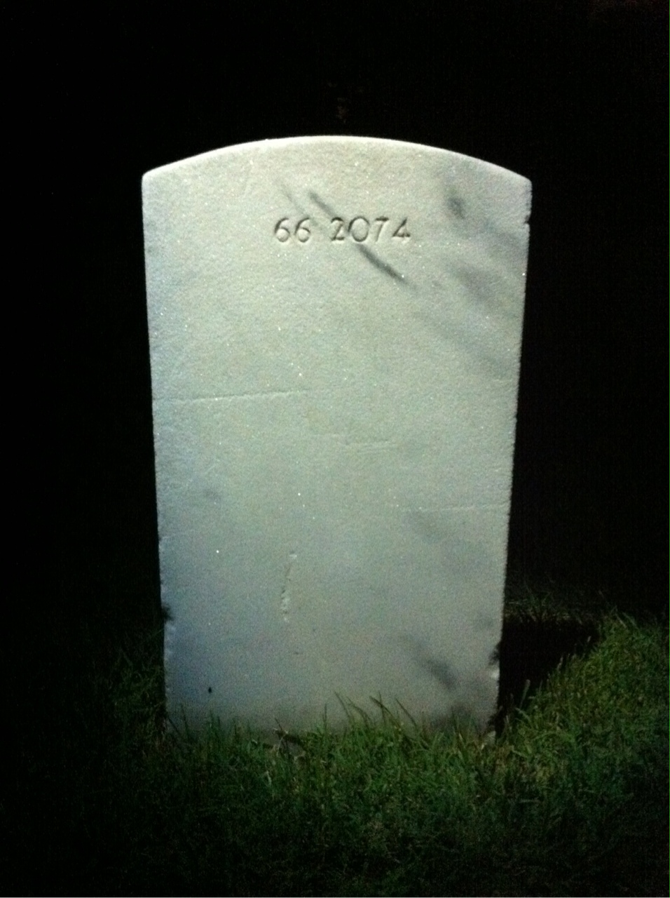 Back of headstone — Thomas Roland Jones