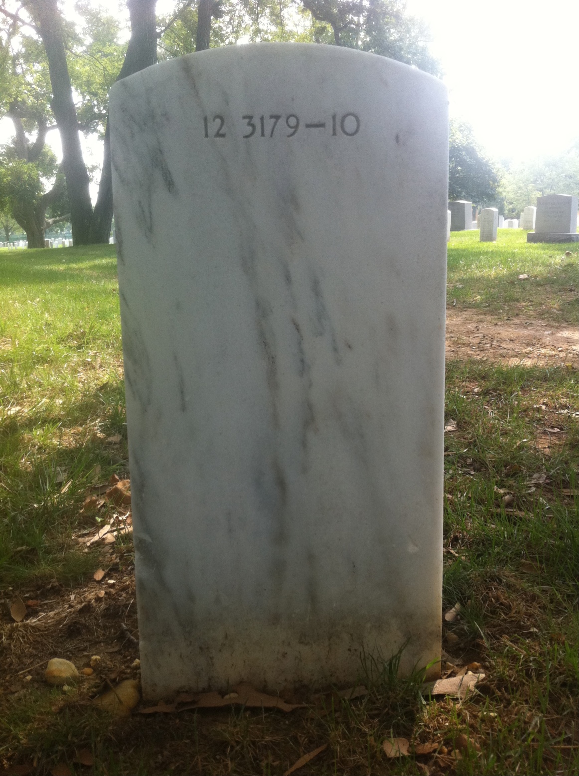 Back of headstone — Ralph Mutchler