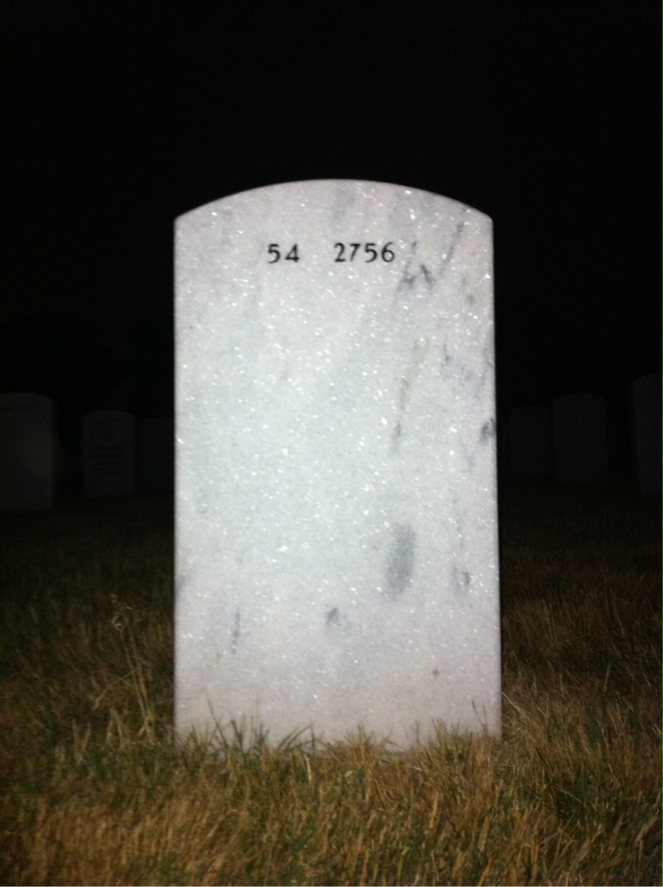 Back of headstone — Eugene Timothy