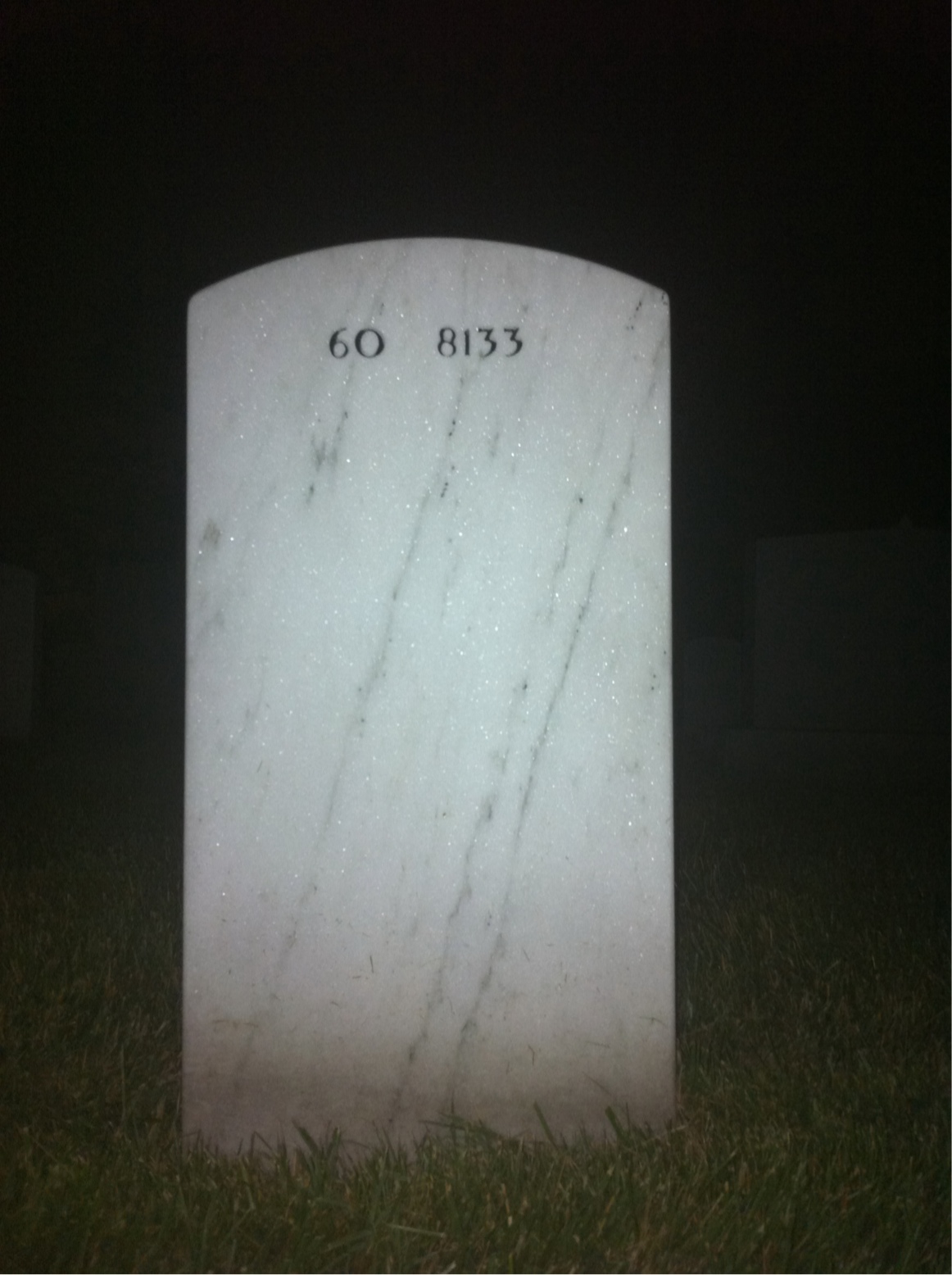 Back of headstone — John Teal