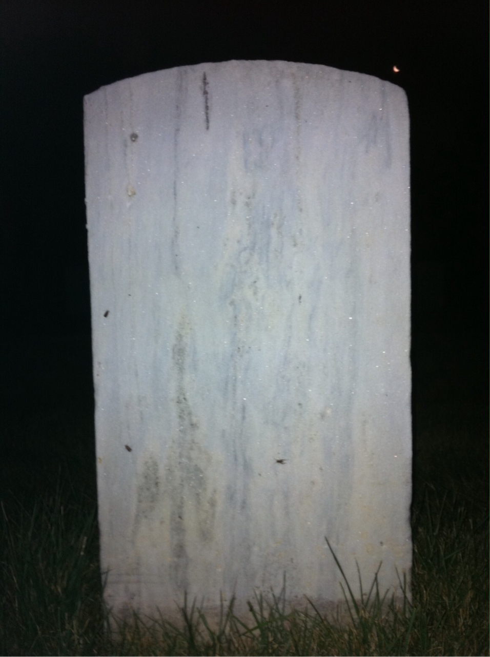 Back of headstone — Walter Boswell