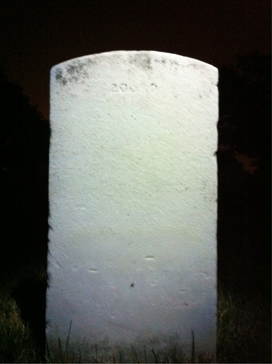 Back of headstone — Bernard Murdie