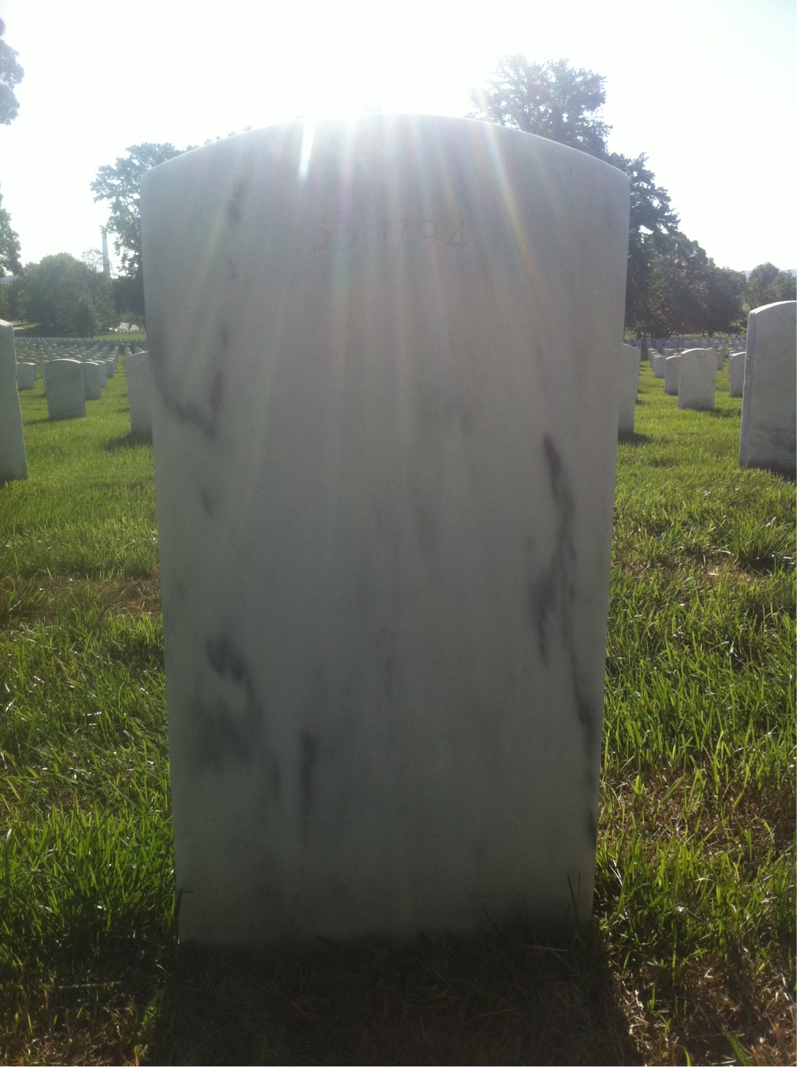 Back of headstone — Lillian Alston