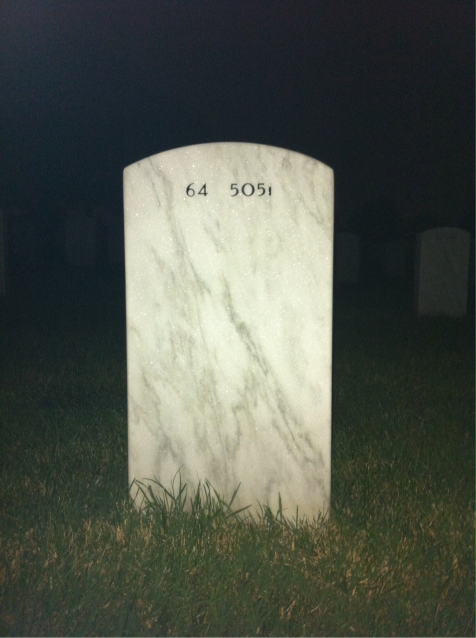Back of headstone — Daniel Fair