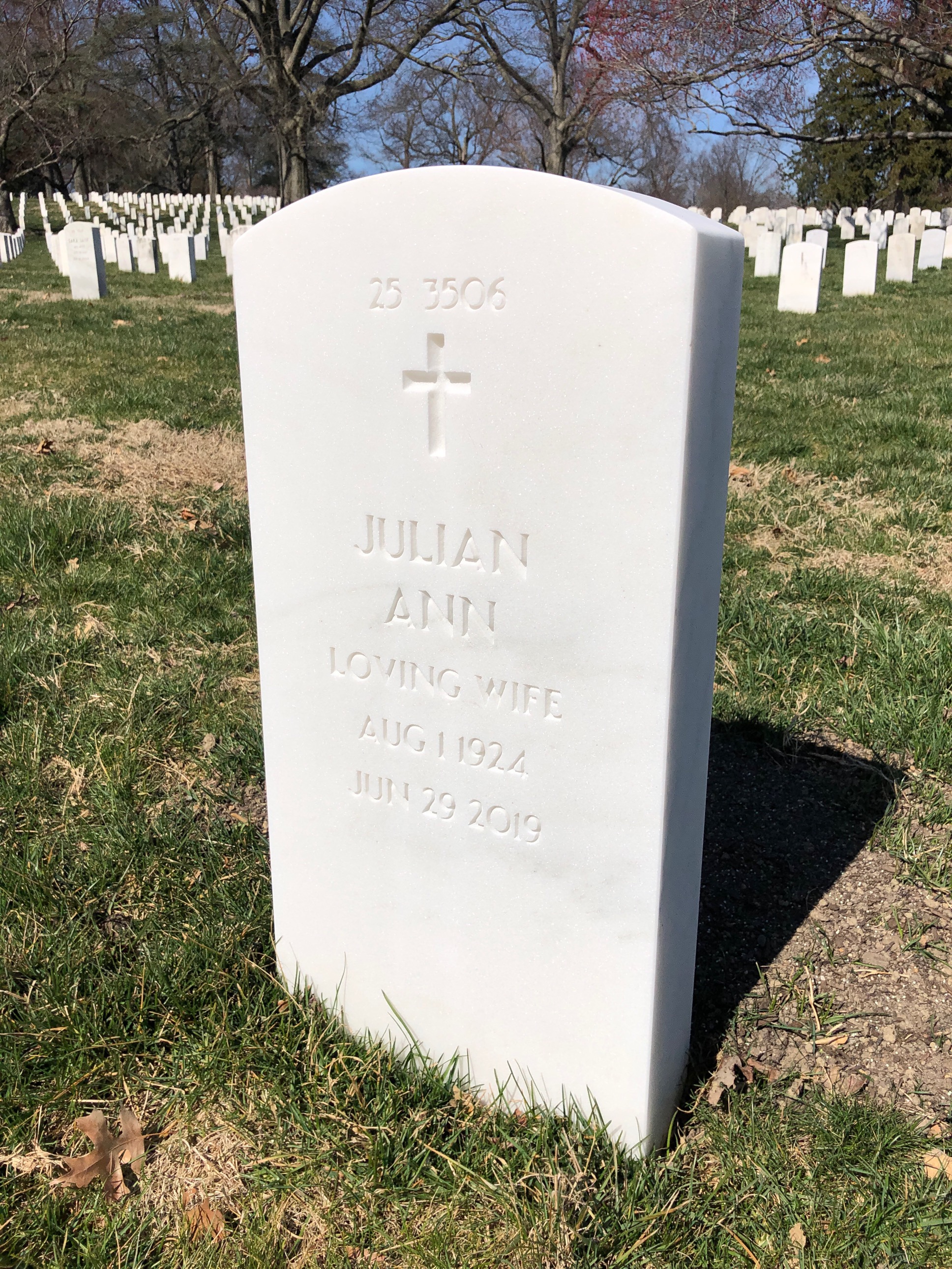 Back of headstone — Robert Tunnell