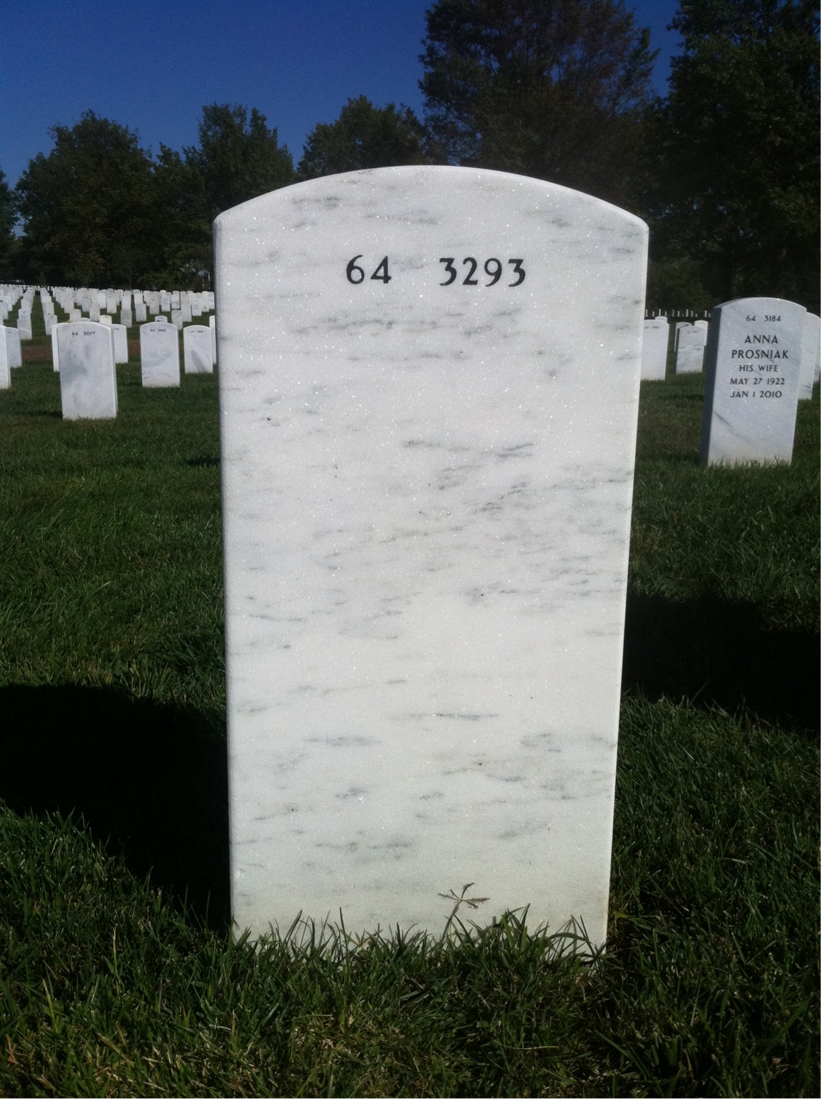 Back of headstone — William Charles Foster