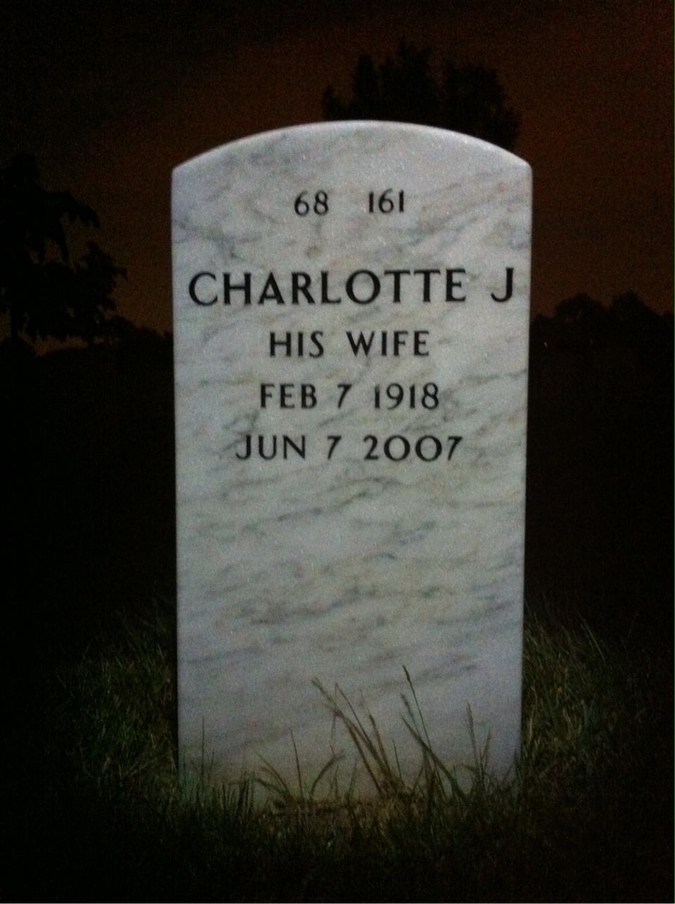 Back of headstone — Joseph Klucznik