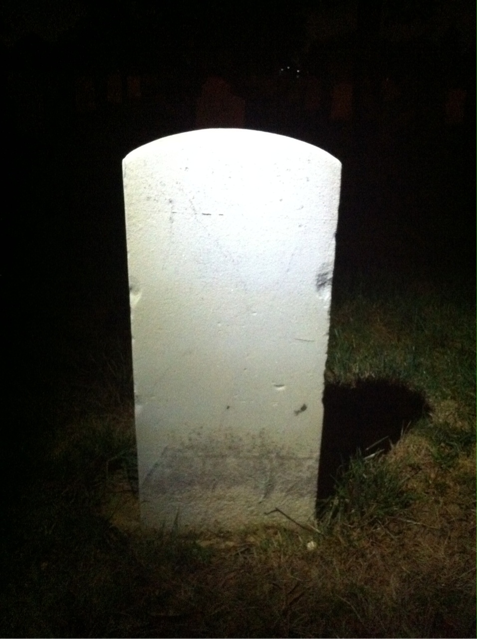 Back of headstone — Loyd Biehl