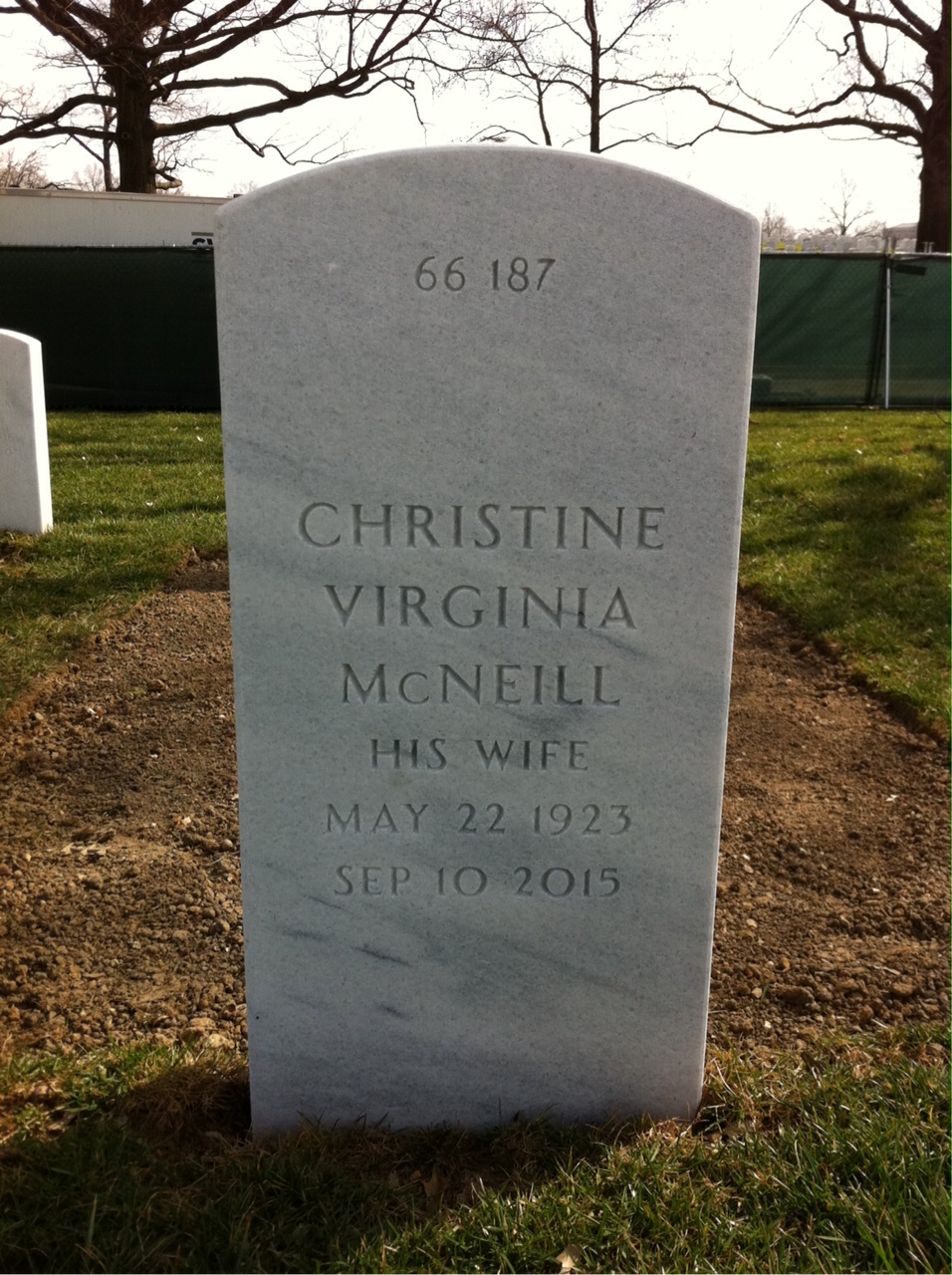 Back of headstone — Robert Bruton