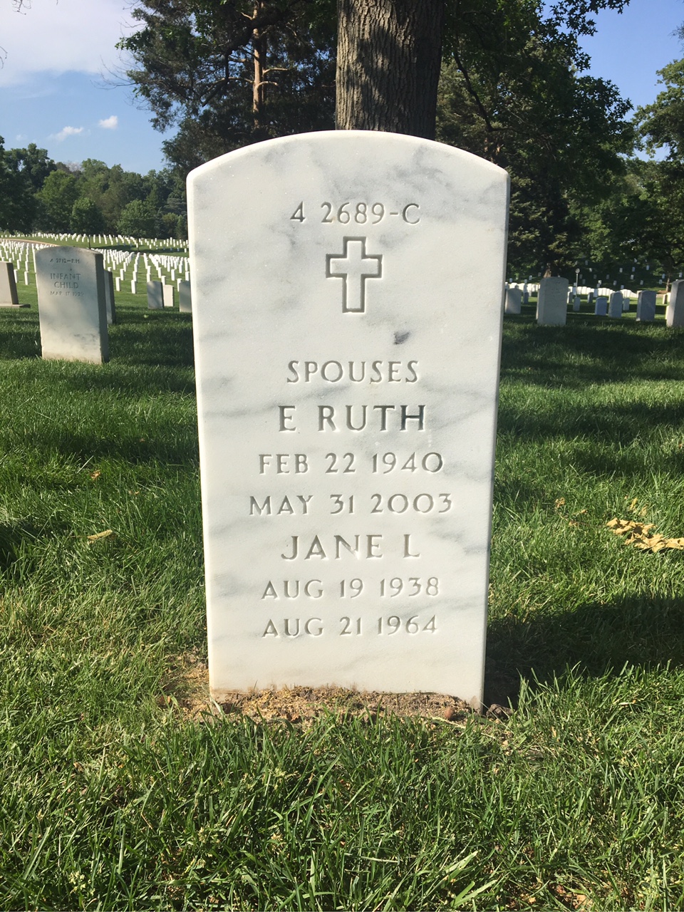 Back of headstone — William Foley