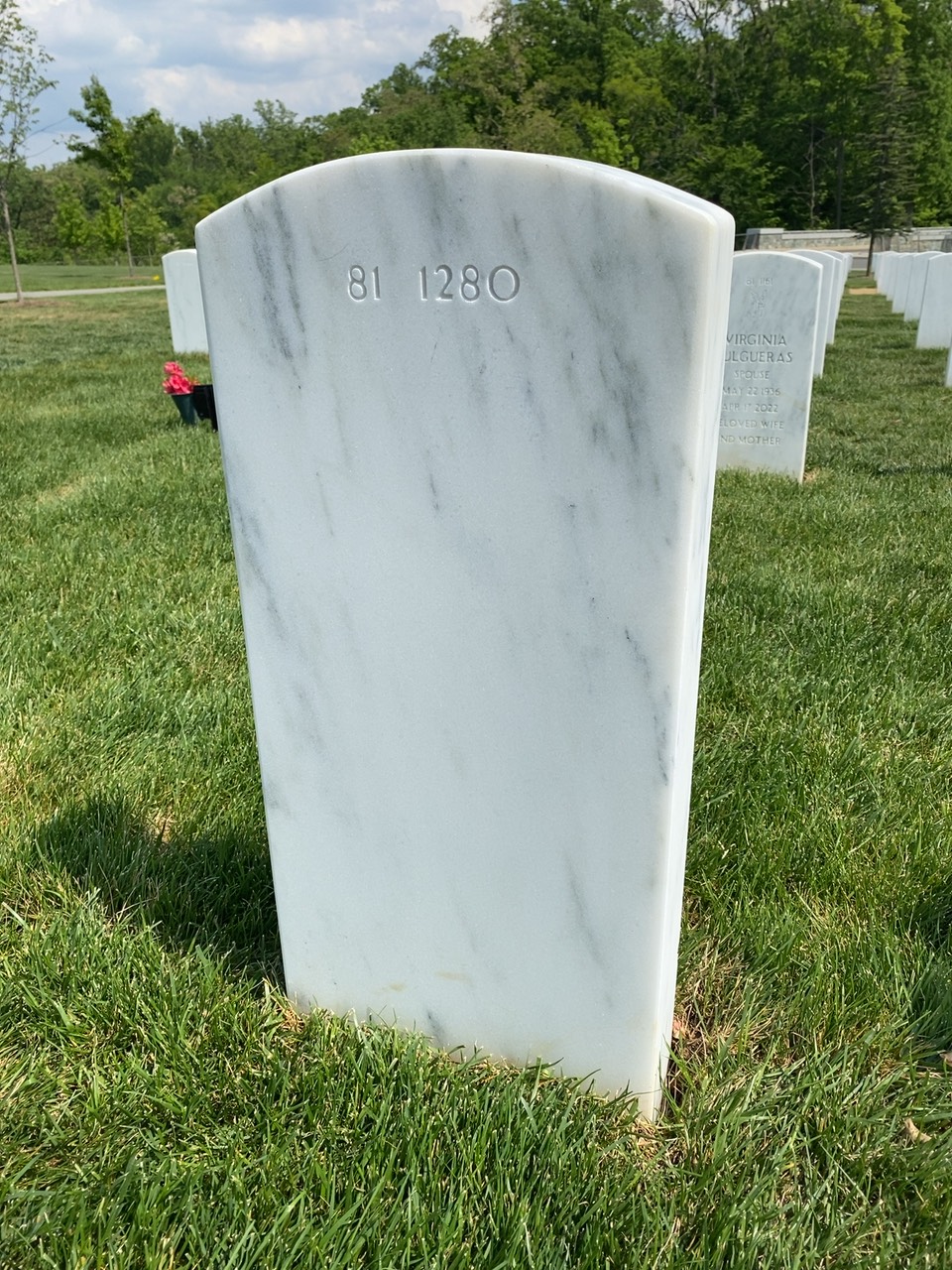 Back of headstone — Todd Lee Rose