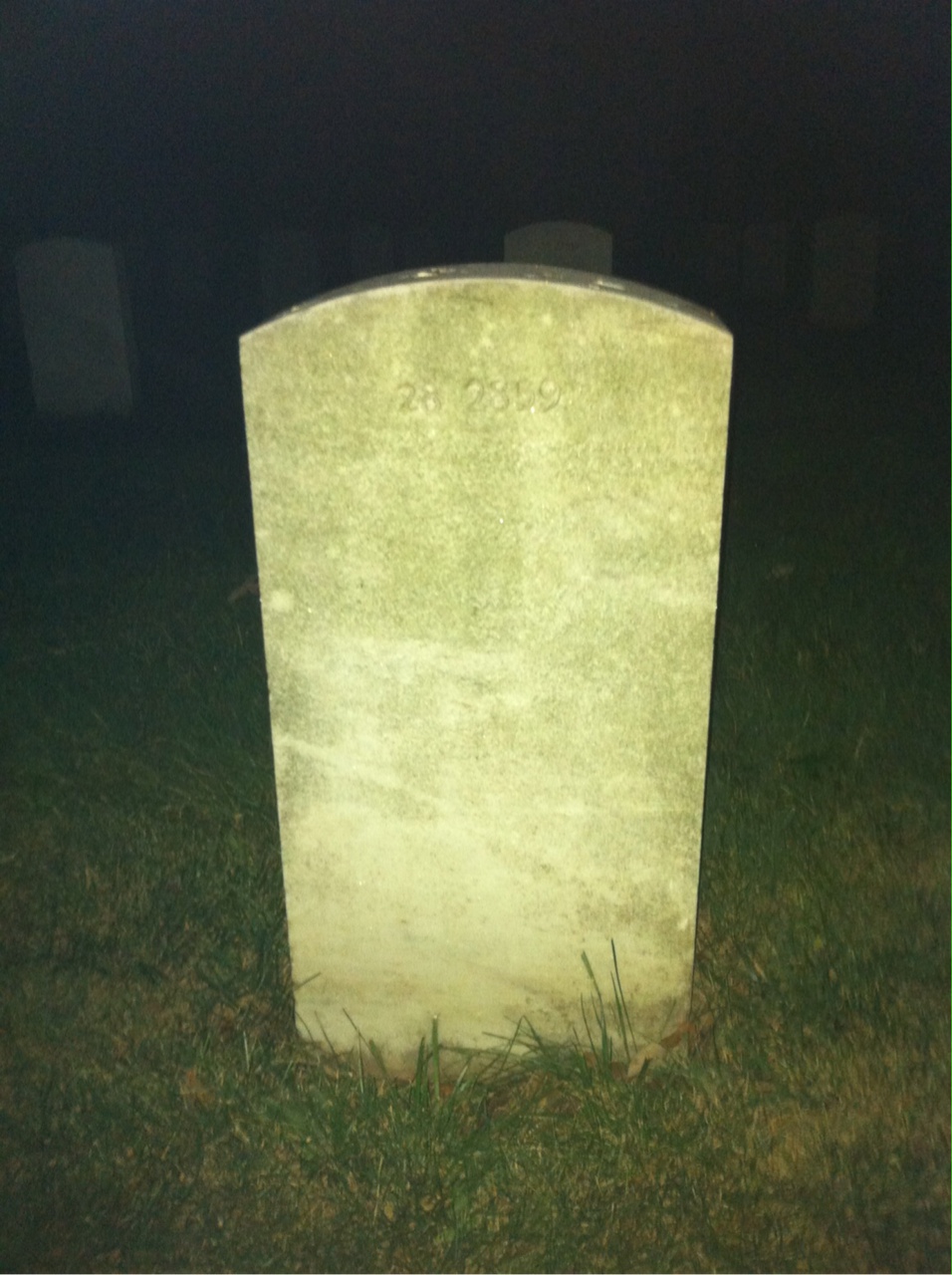 Back of headstone — Gladys Bosworth