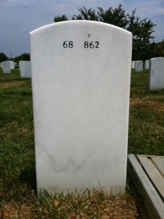 Back of headstone — Robert Deal