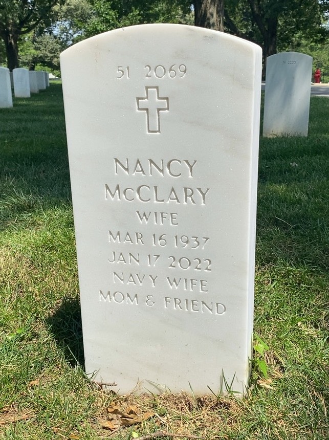 Back of headstone — Walter Joseph Riedemann