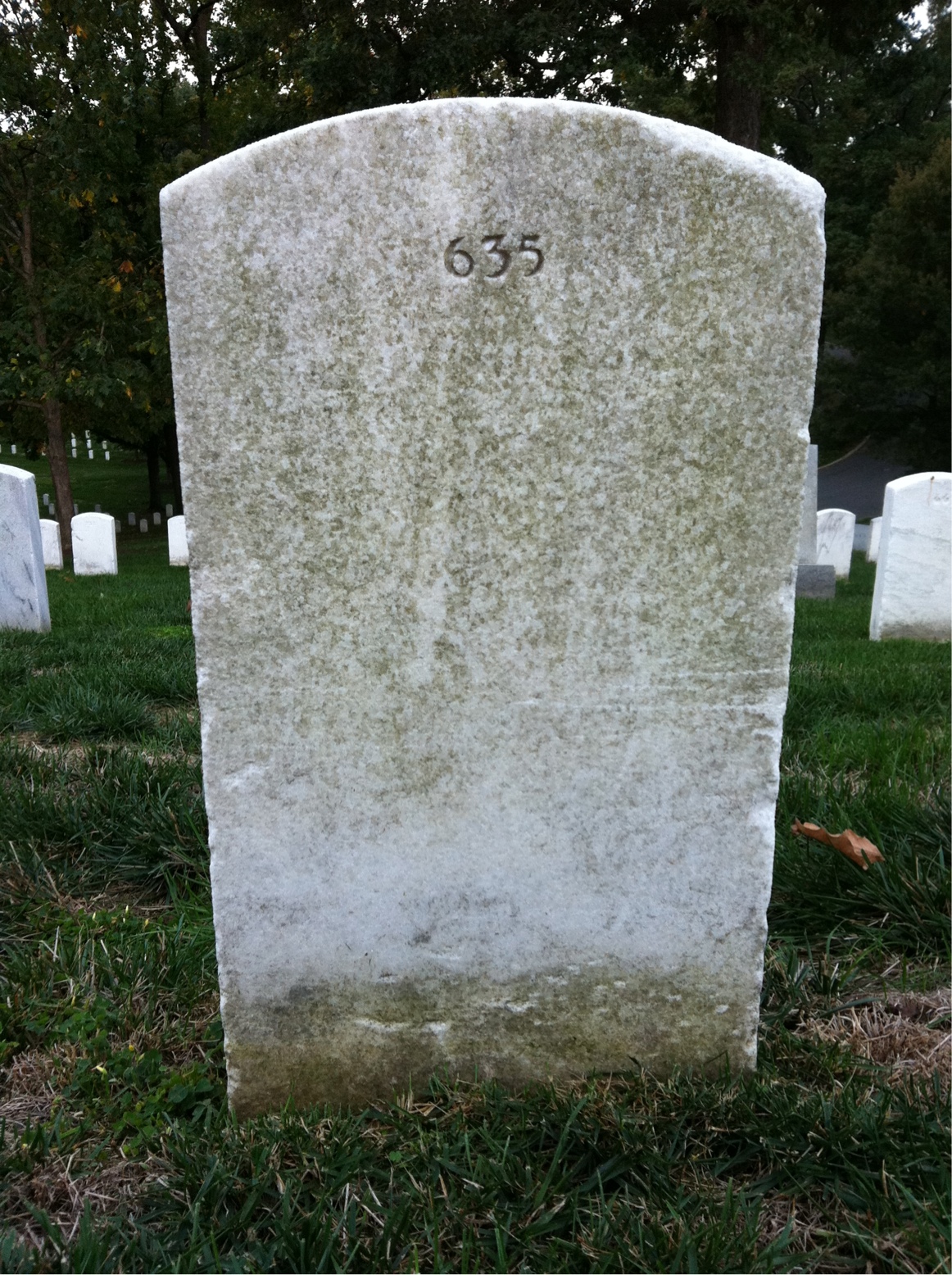 Back of headstone — Richard Barr
