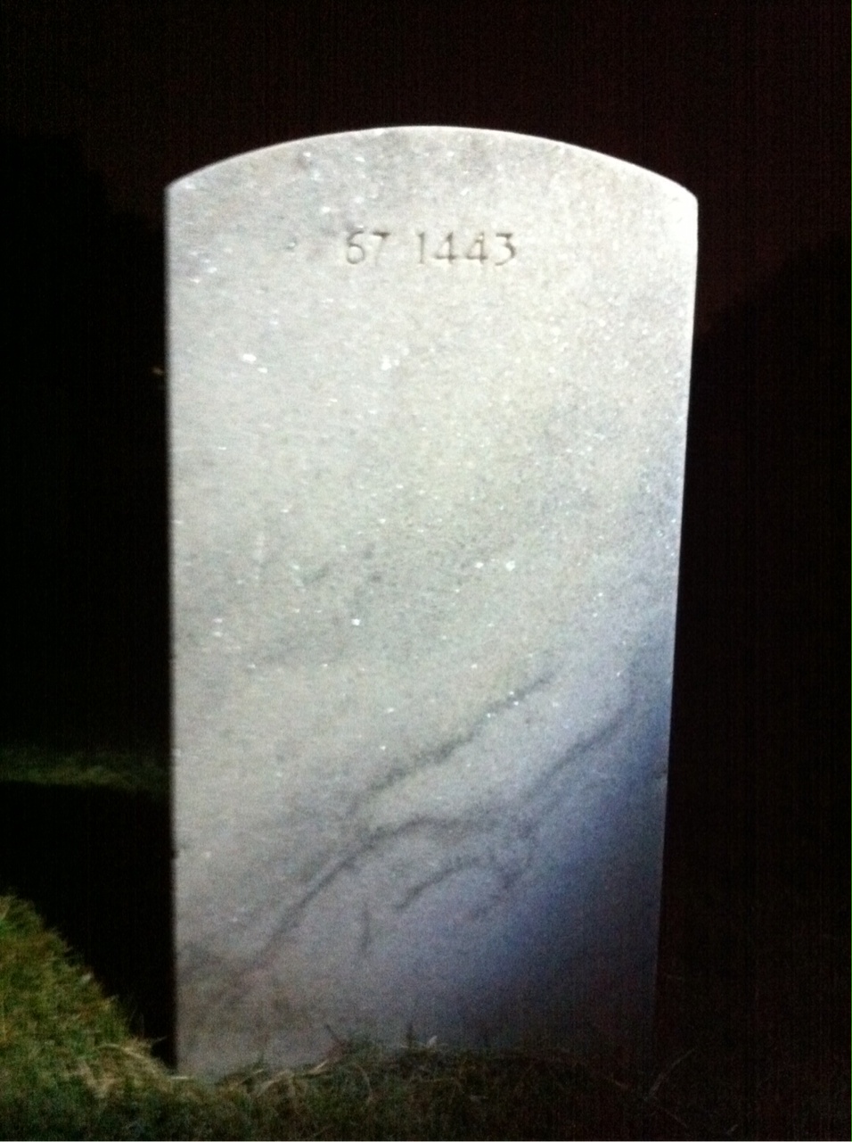 Back of headstone — Magnus Monson