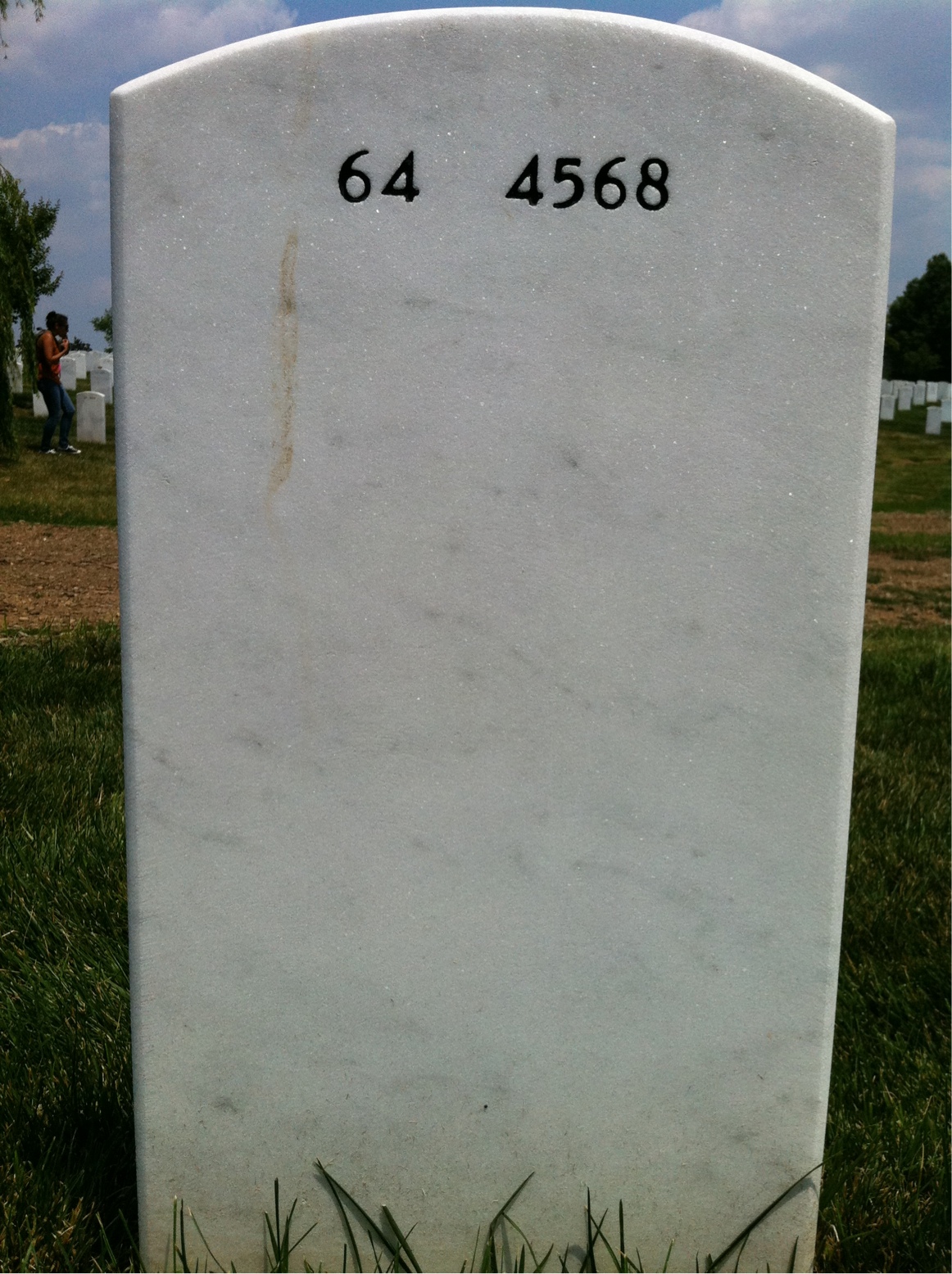 Back of headstone — Joseph Bruening