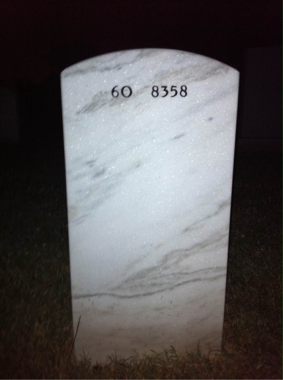 Back of headstone — John Dugan
