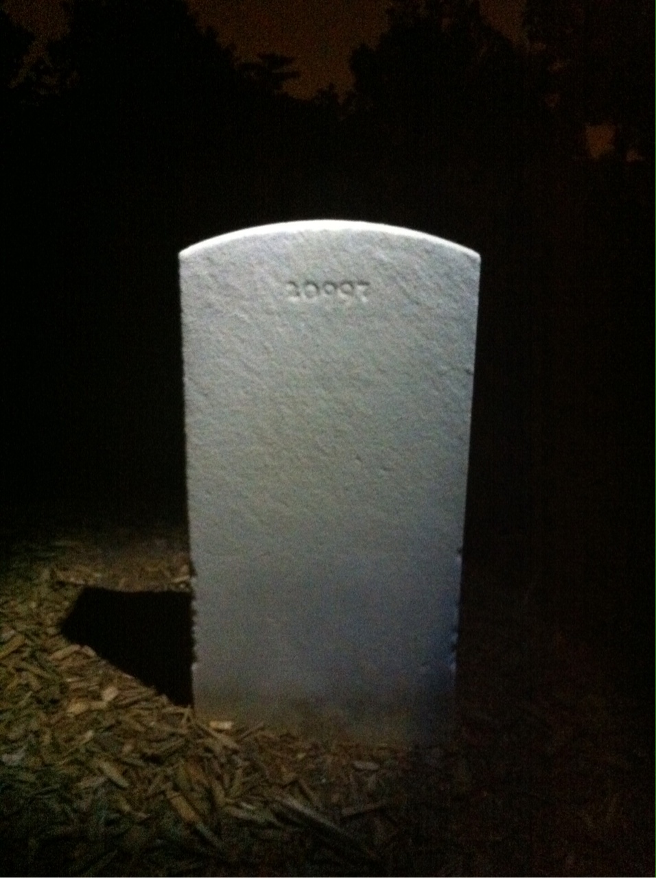 Back of headstone — John Anderson