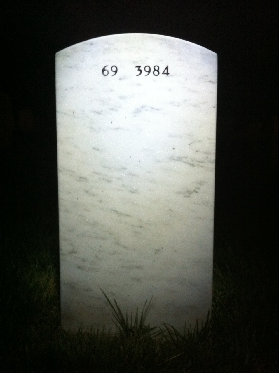 Back of headstone — Charles Michaels