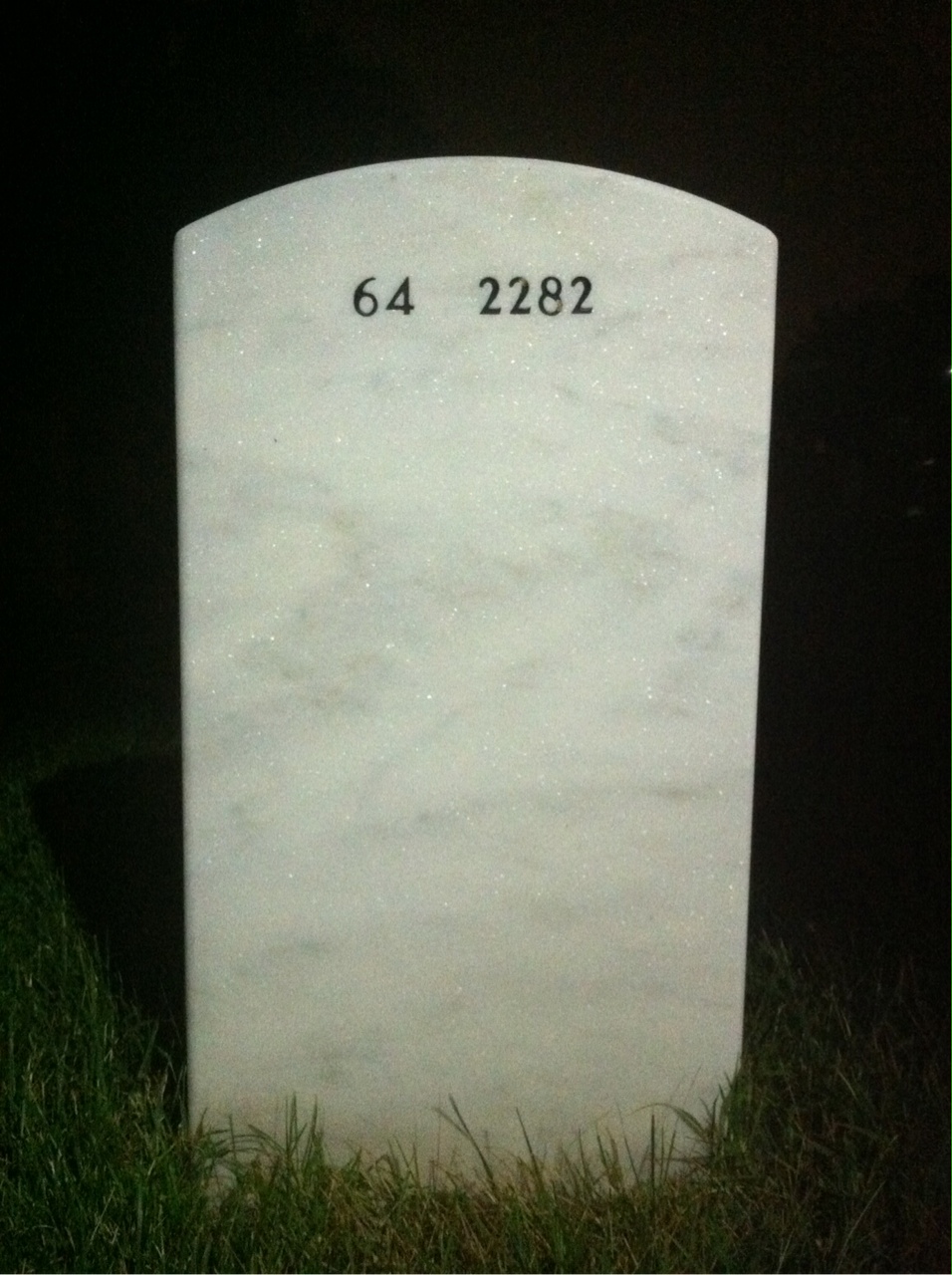 Back of headstone — Terry Lydick