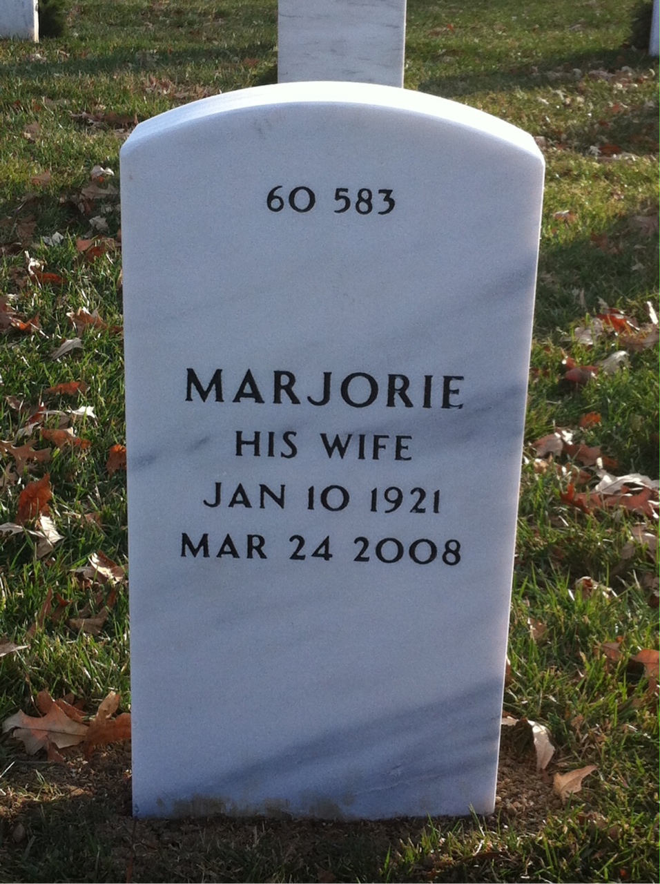 Back of headstone — Robert Thomson