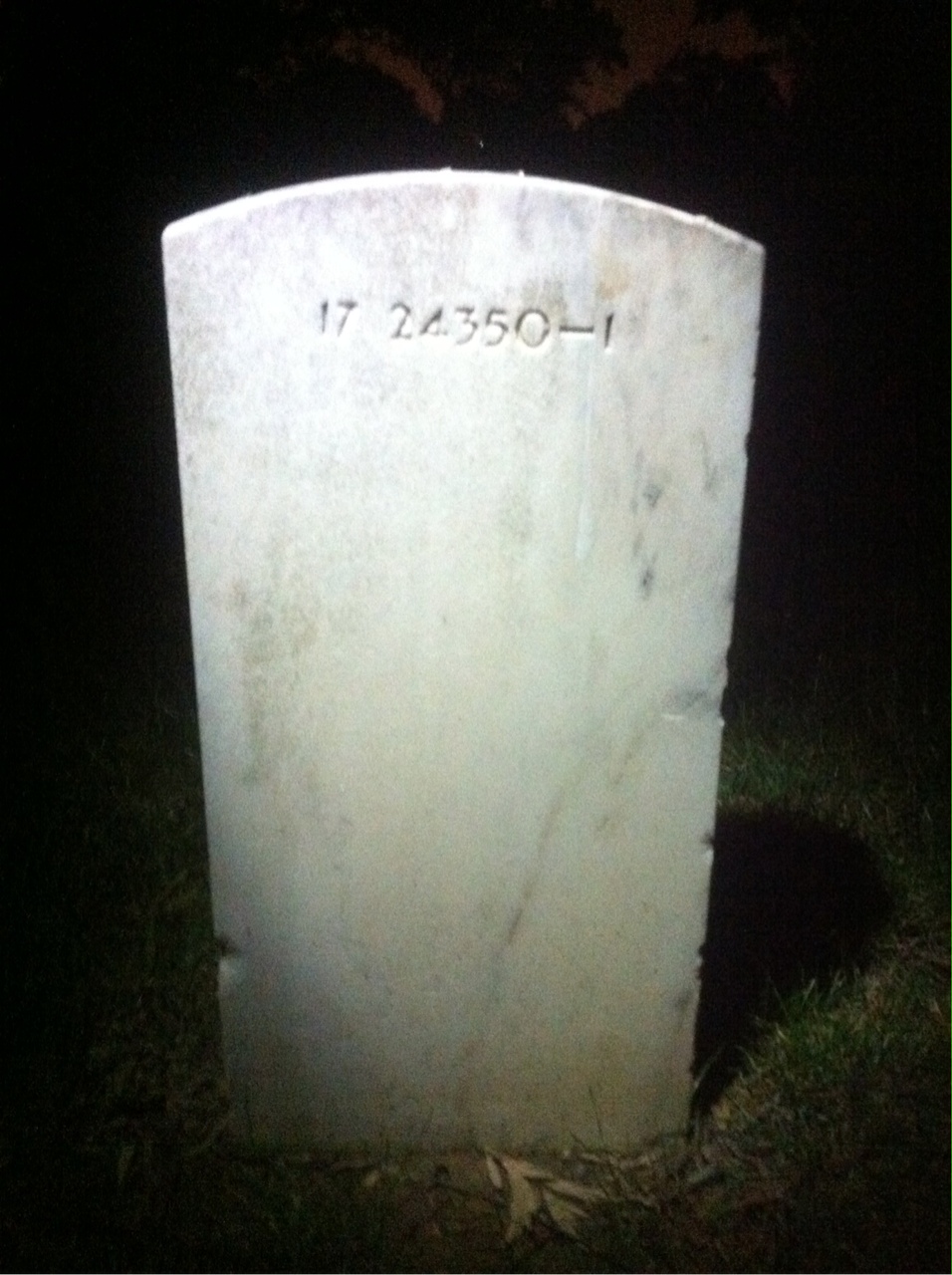 Back of headstone — Lula Bailey
