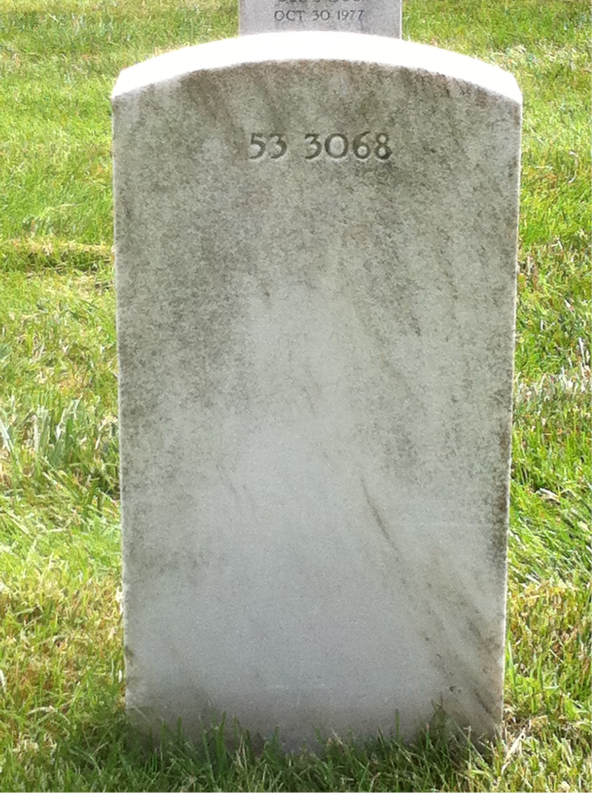 Back of headstone — William Redmond
