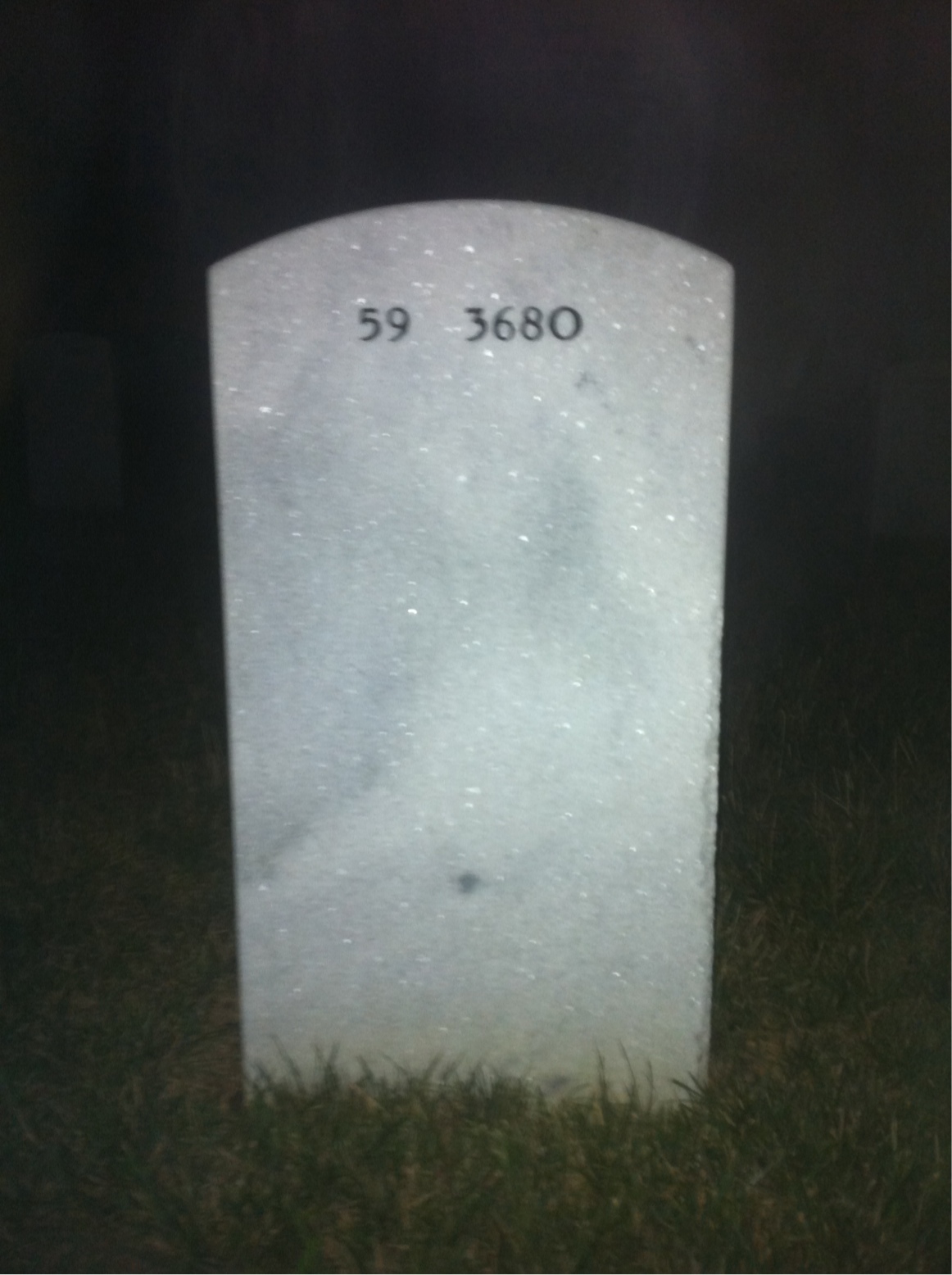 Back of headstone — Vernon Jordan