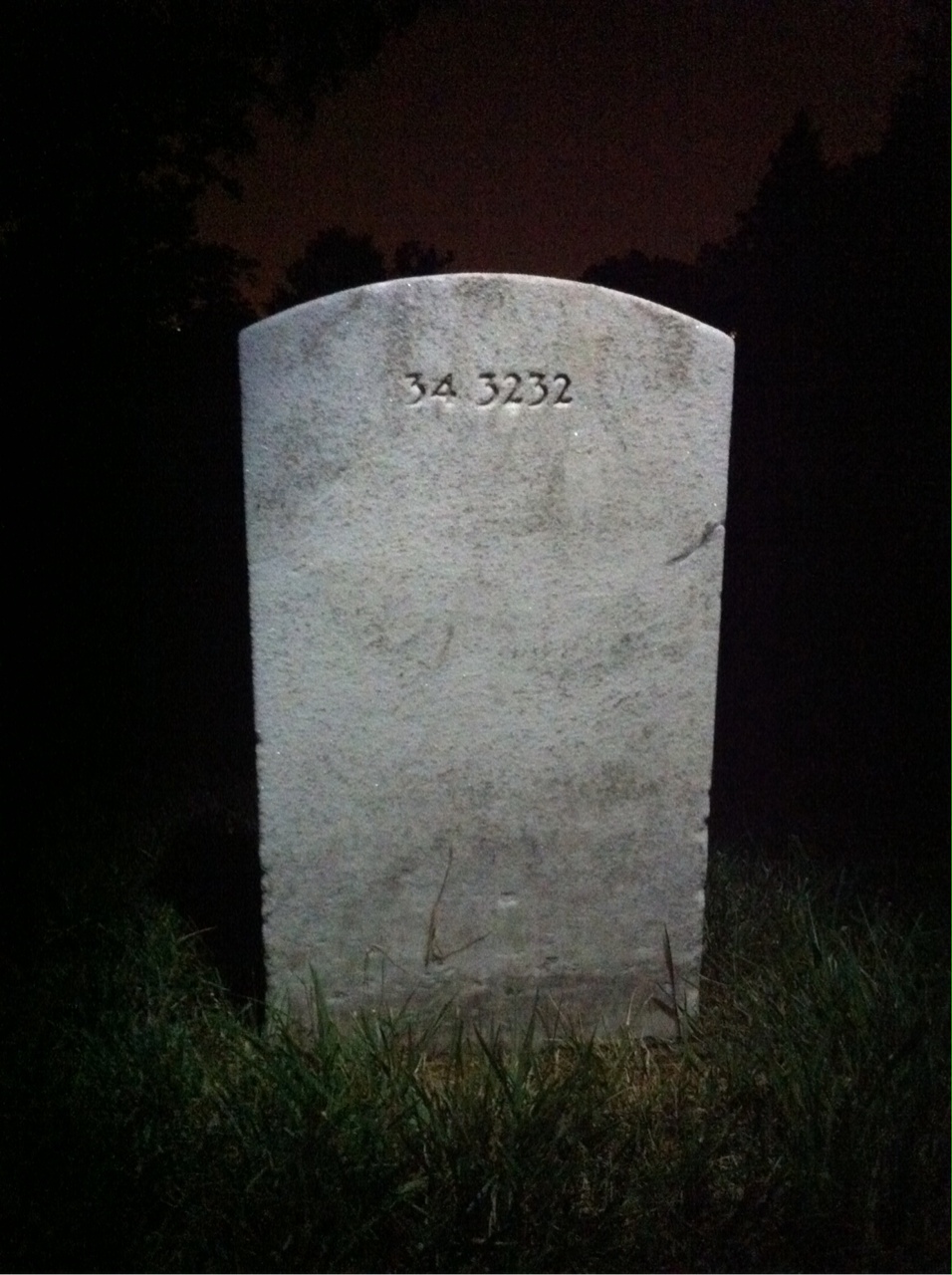 Back of headstone — Corliss Boswell
