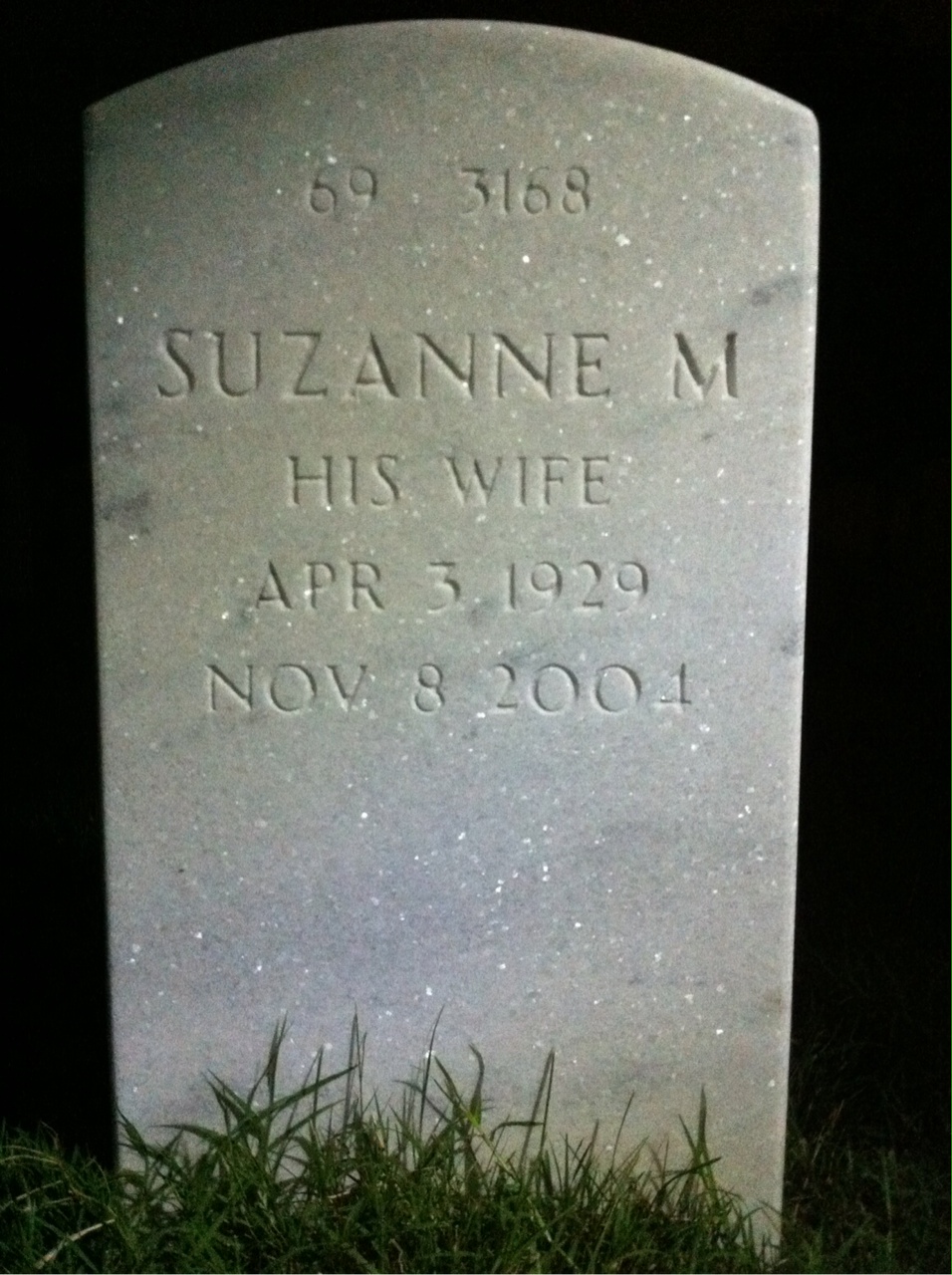 Back of headstone — Donald Mcbride